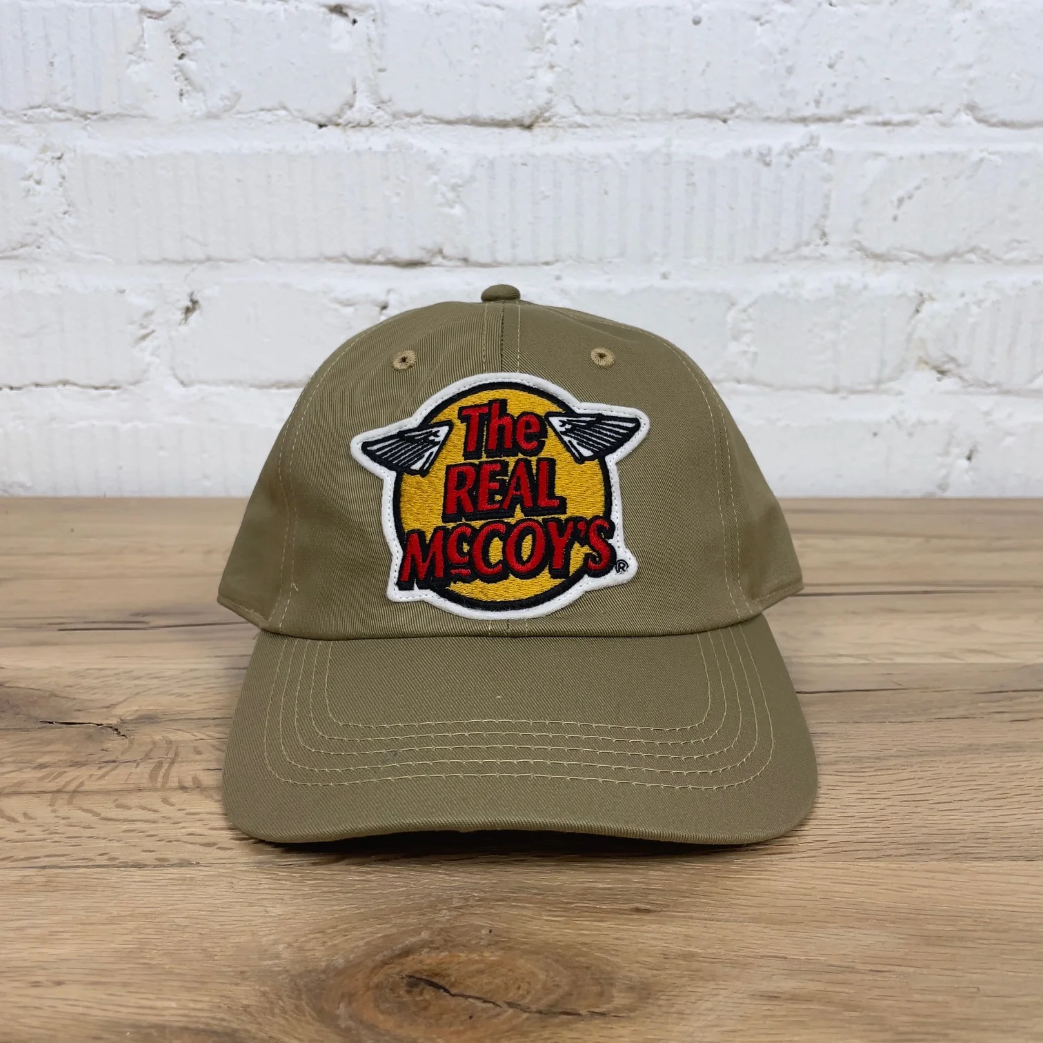 the real mccoy's | logo baseball cap khaki - Image 2