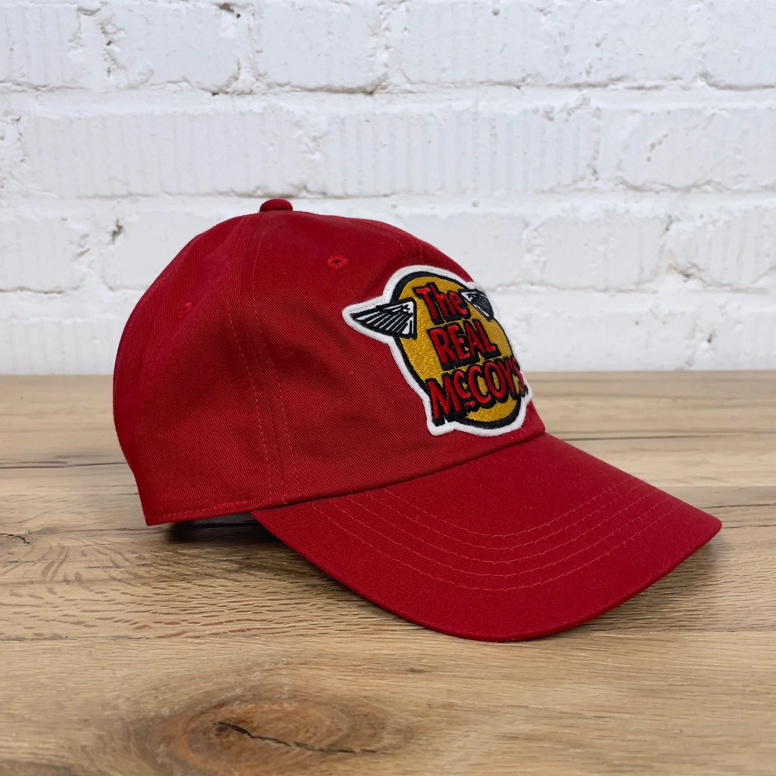 the real mccoy's | logo baseball cap red