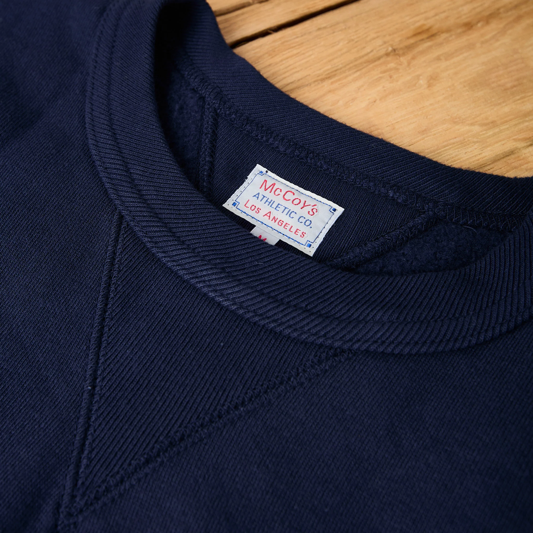 the real mccoy's | loopwheel crewneck sweatshirt - navy - Image 4