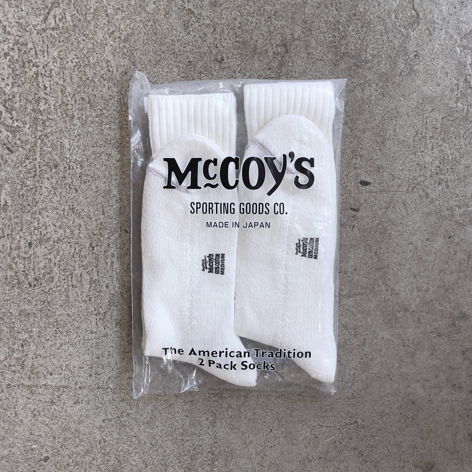 the real mccoy's | mccoy's 2pcs pack socks - white