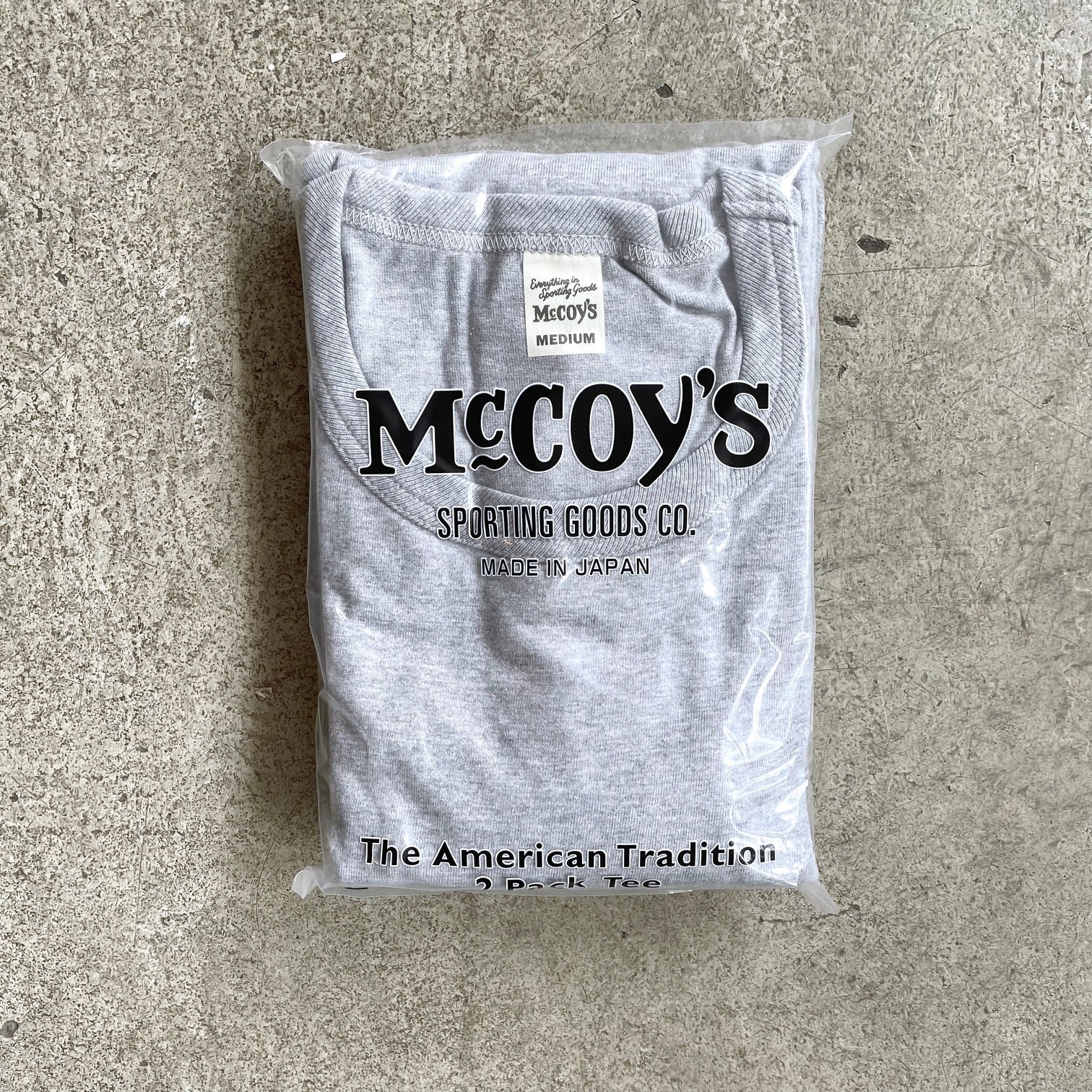 the real mccoy's | mccoy's 2pcs pack tee grey
