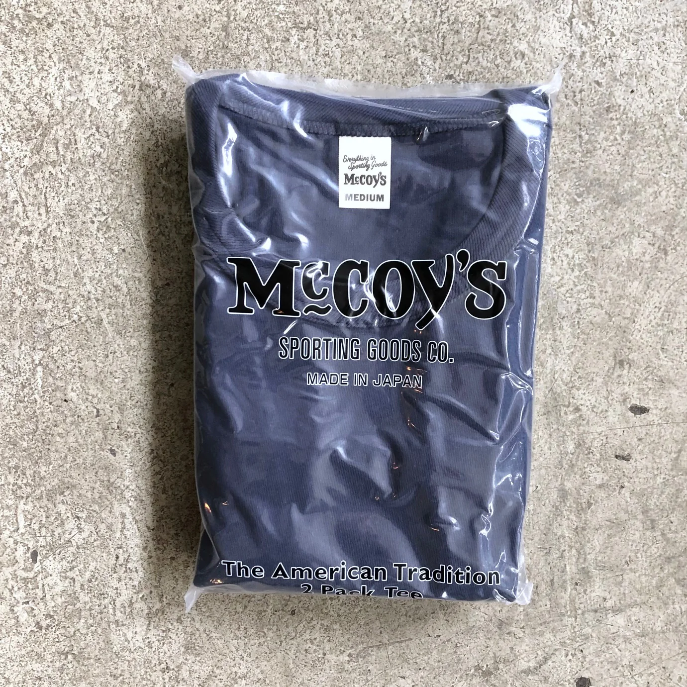 the real mccoy's | mccoy's 2pcs pack tee navy