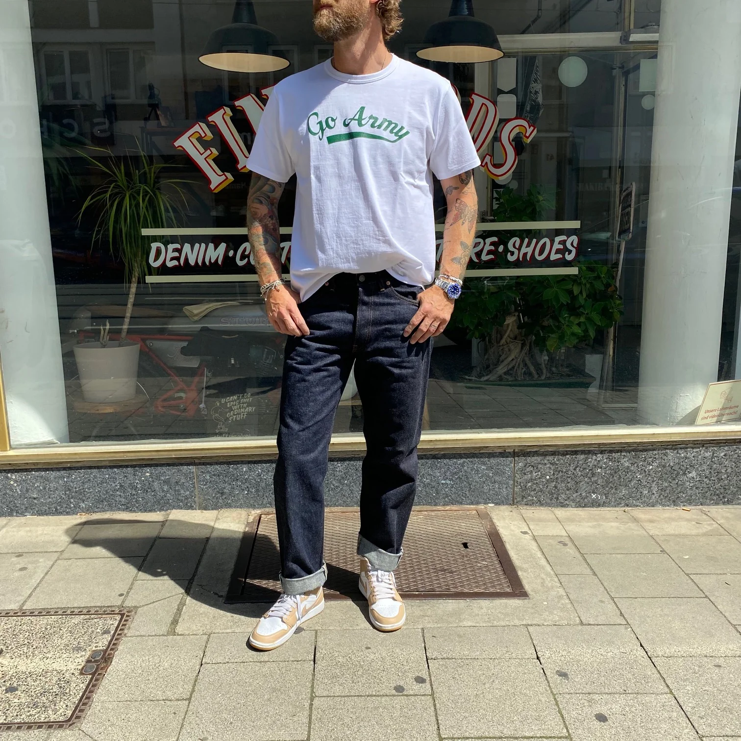 the real mccoy's | military tee - go army - white - Image 2