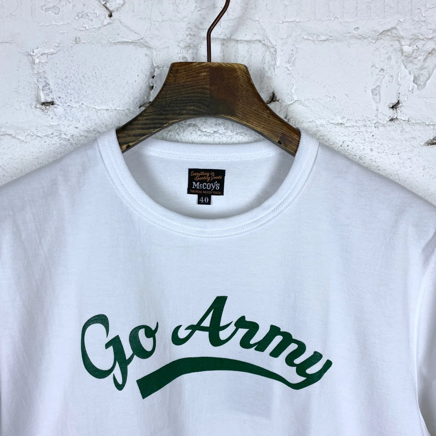 the real mccoy's | military tee - go army - white - Image 4