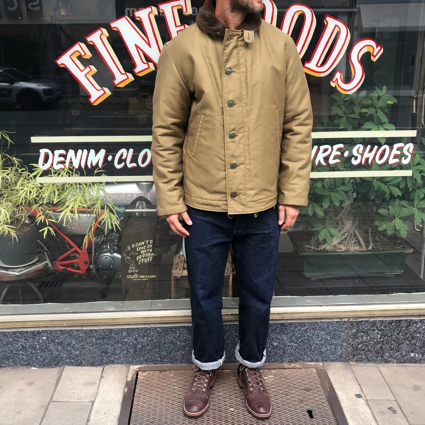 the real mccoy's | n-1 deck jacket (khaki) - Image 2