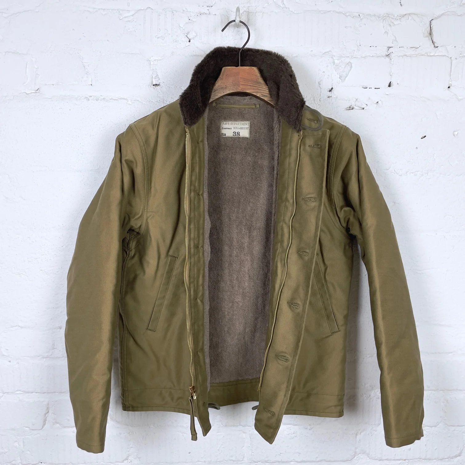 the real mccoy's | n-1 deck jacket (khaki) - Image 6