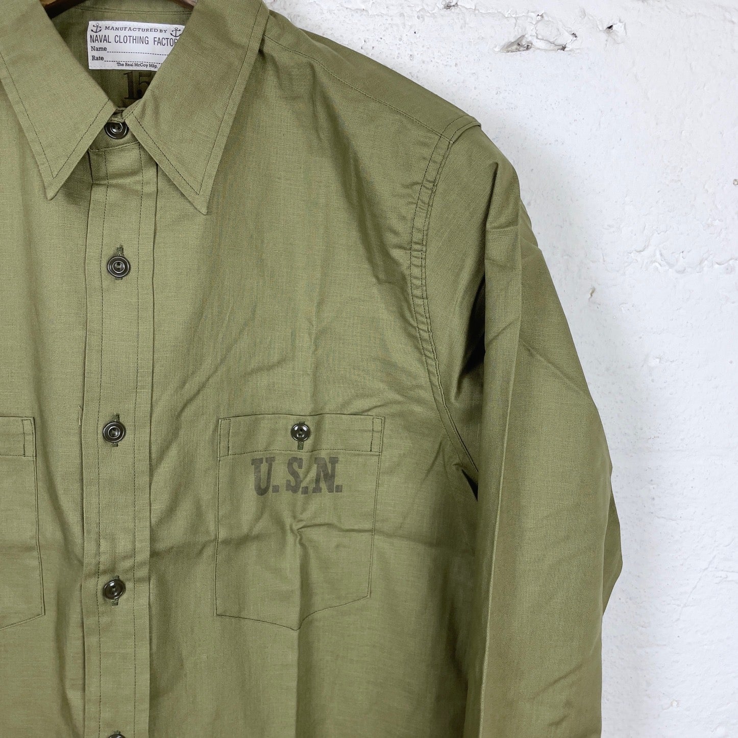 the real mccoy's | n-3 utility shirt l-s (stencil) - Image 3