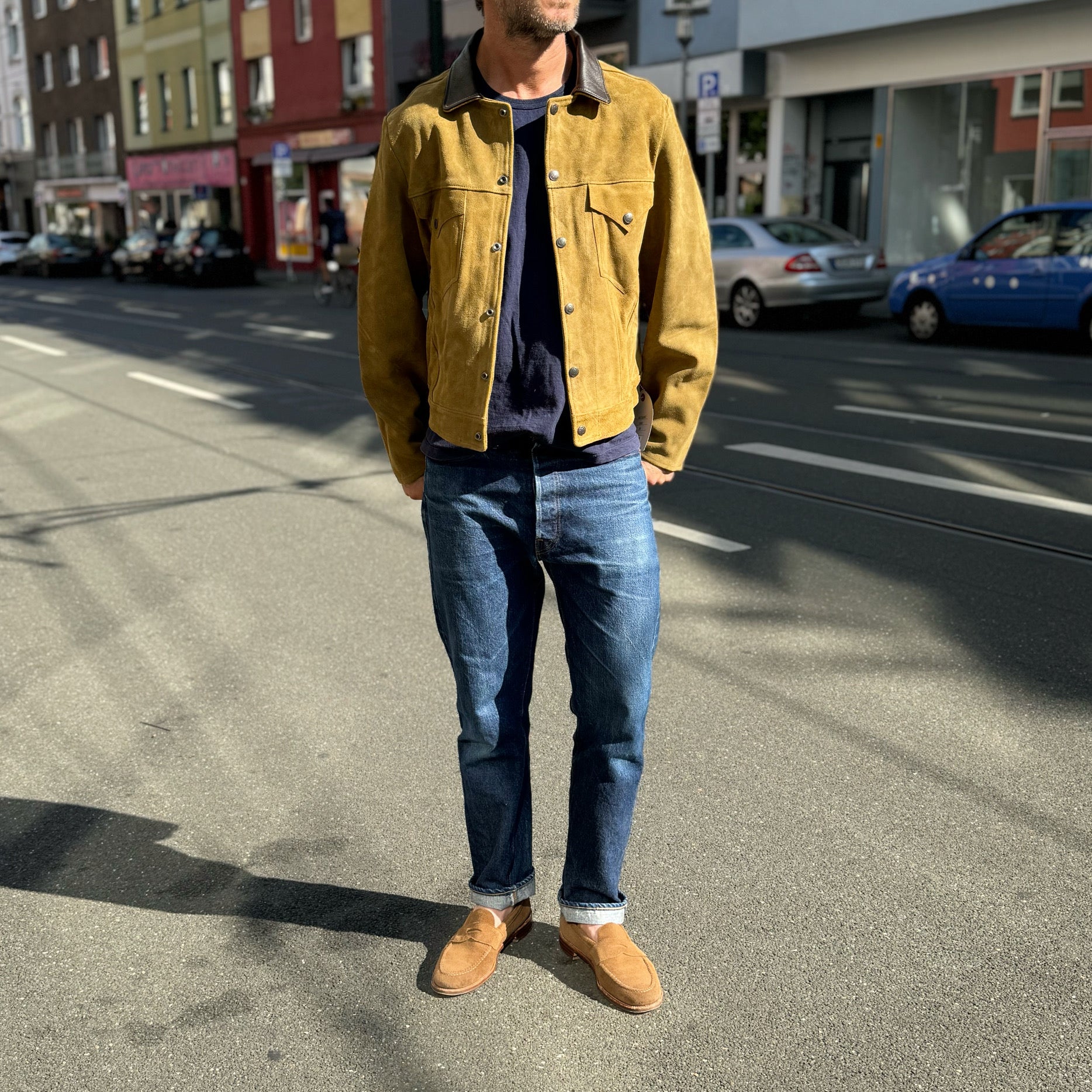 the real mccoy's | rough out leather western jacket - Image 2