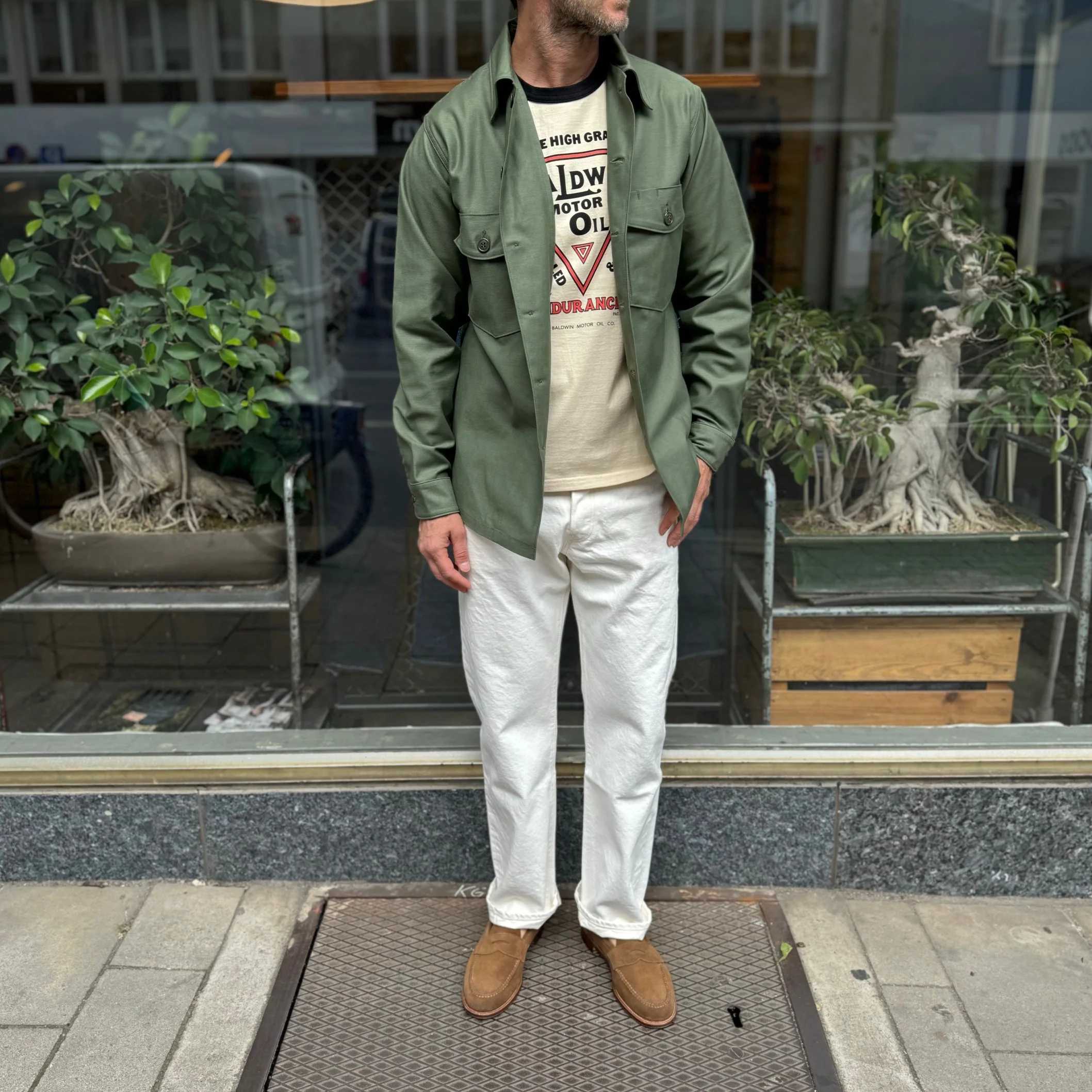 the real mccoy's | shirt, man's, cotton sateen, og-107 - Image 2