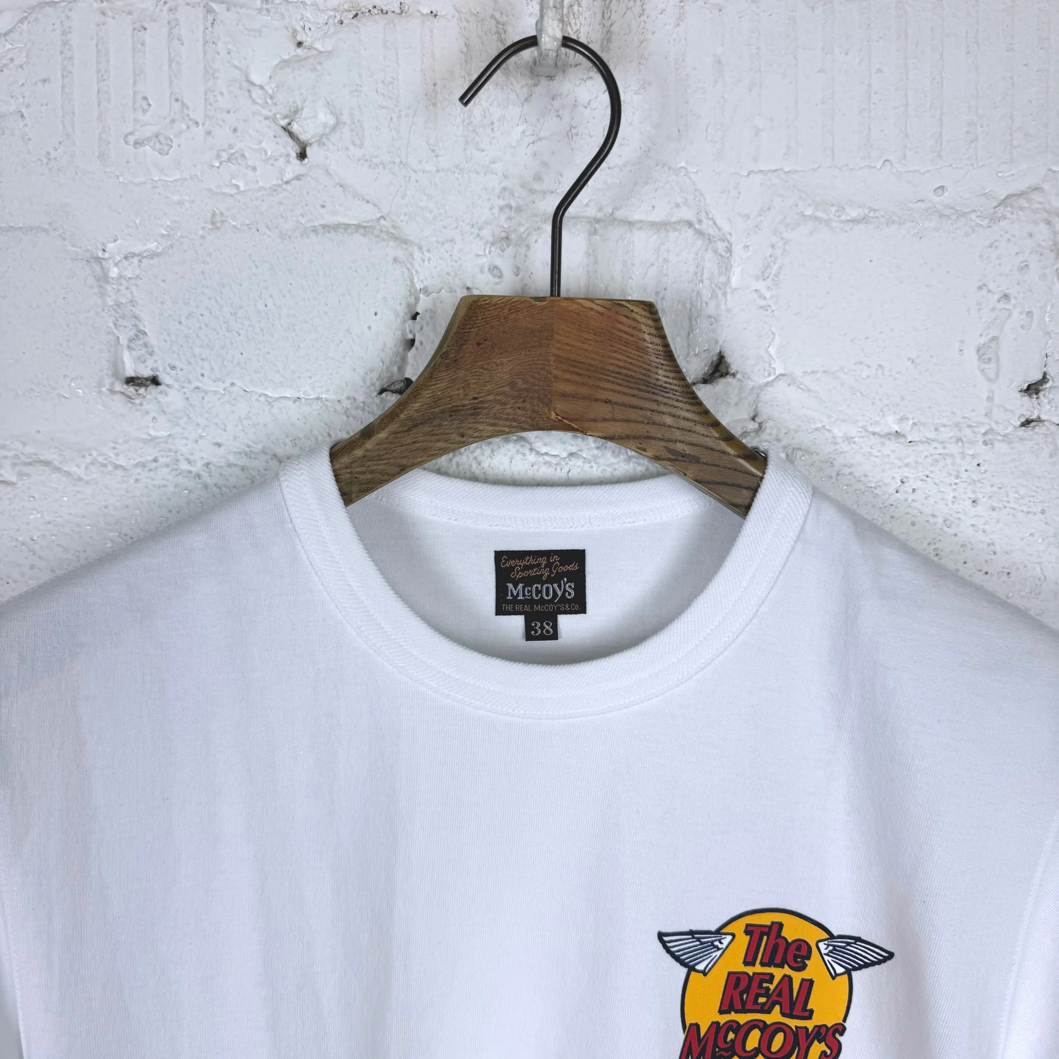 the real mccoy's | the real mccoy's logo tee s/s white - Image 4