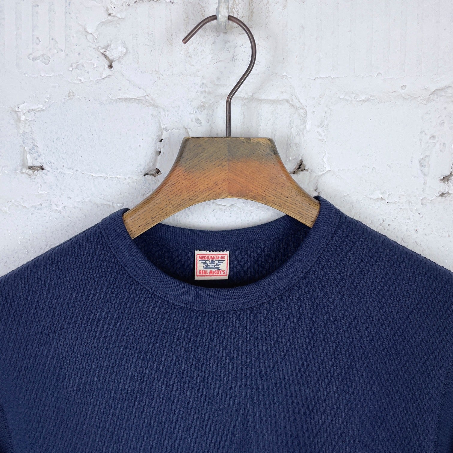 the real mccoy's | u.s. army military thermal shirt navy - Image 2