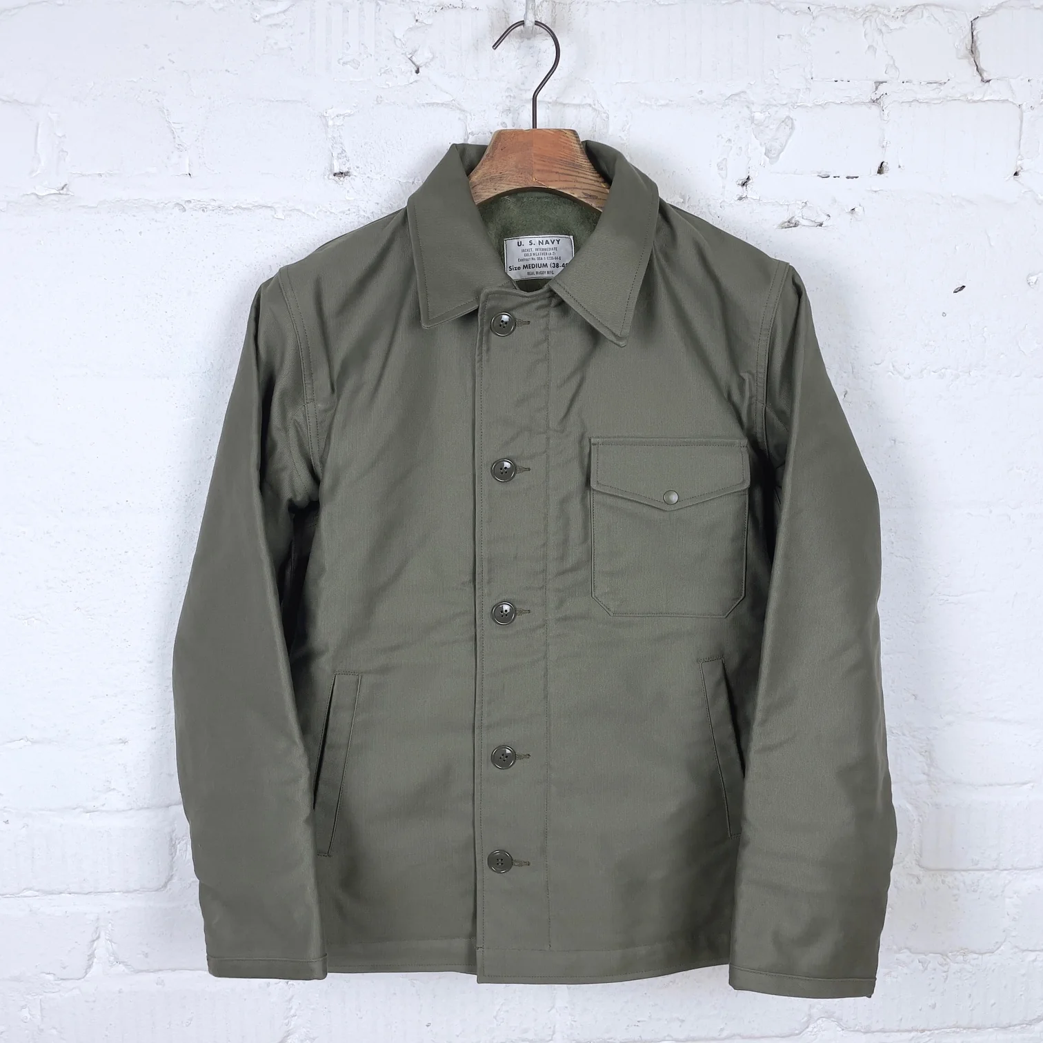 the real mccoy's | u.s.n. a-2 deck jacket real mccoy mfg.