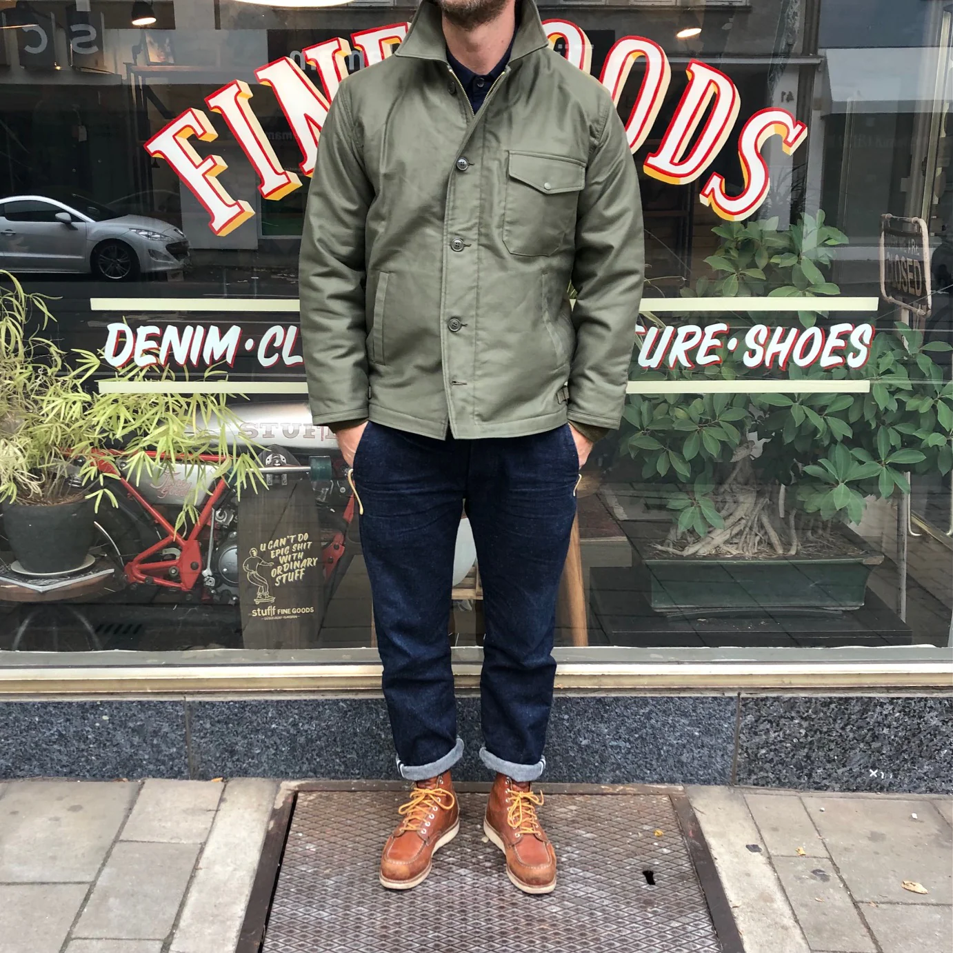 the real mccoy's | u.s.n. a-2 deck jacket real mccoy mfg. - Image 2