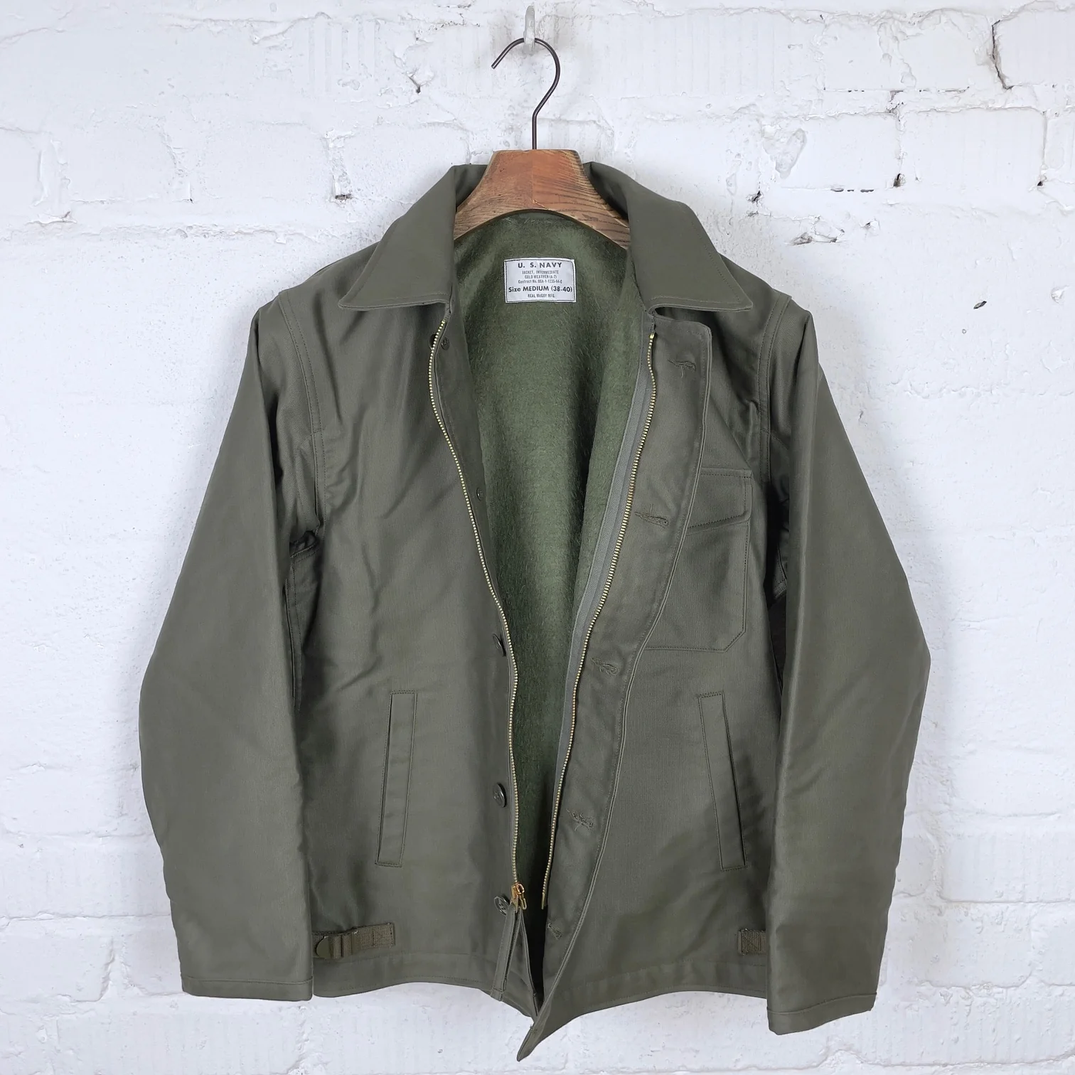 the real mccoy's | u.s.n. a-2 deck jacket real mccoy mfg. - Image 4