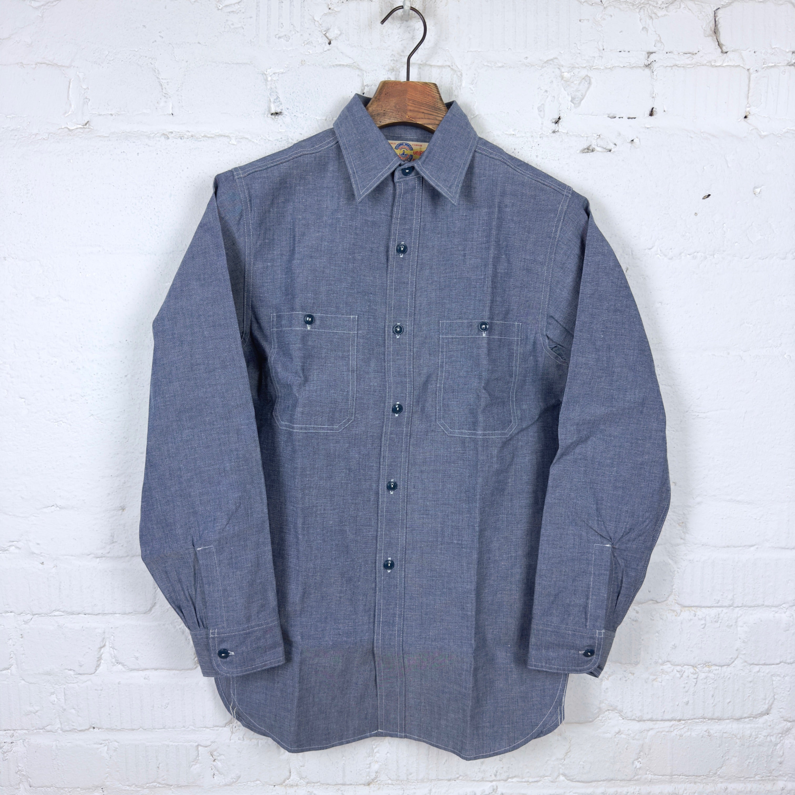 the real mccoy's | u.s. navy chambray l/s shirt