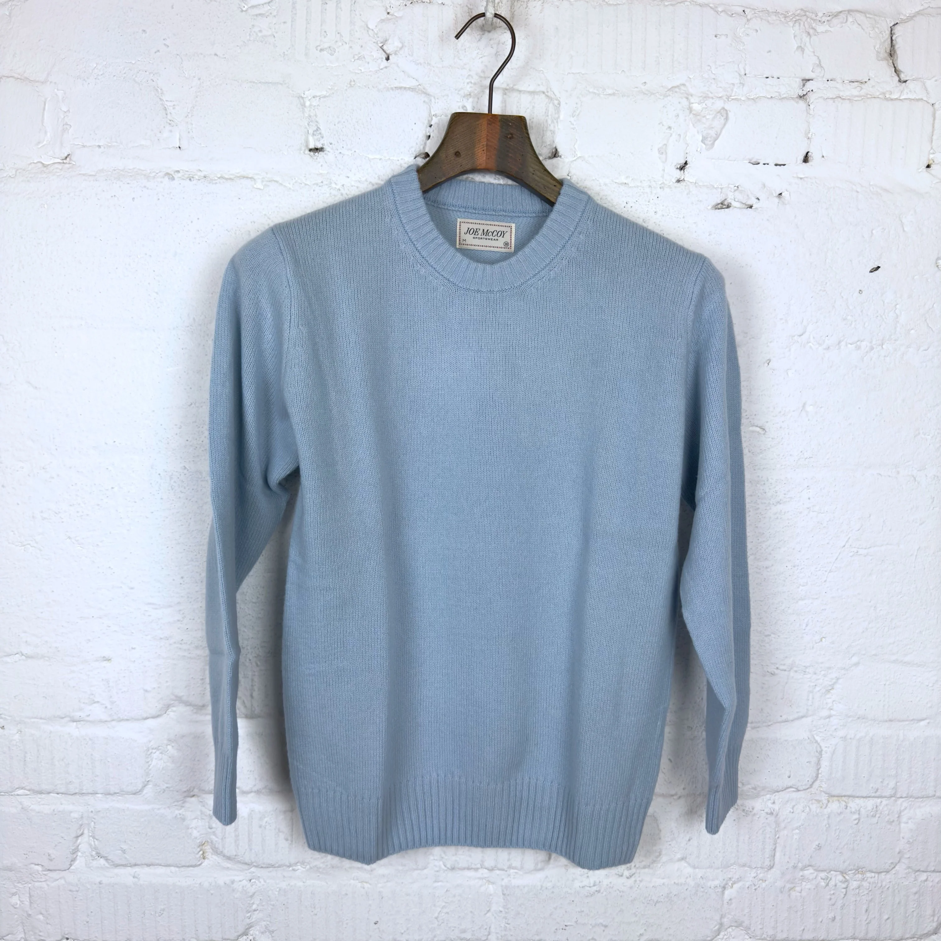 the real mccoy's | wool crewneck sweater light blue