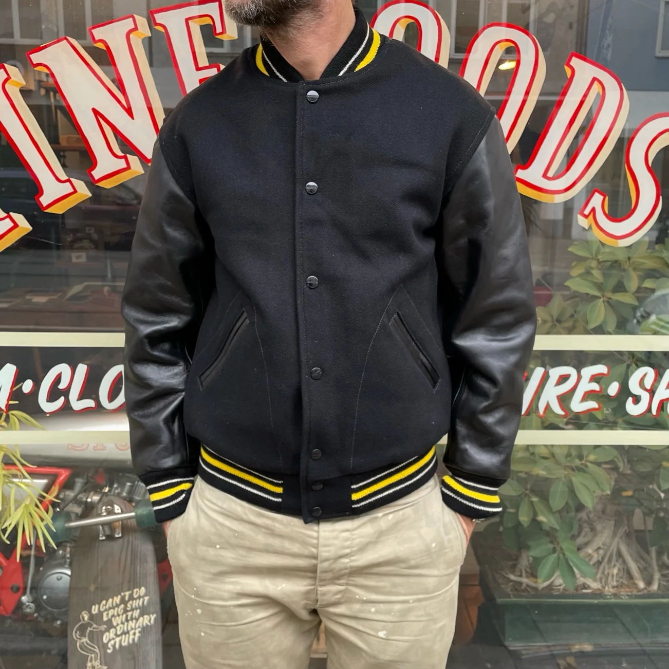 the real mccoy's | wool varsity jacket - Image 3