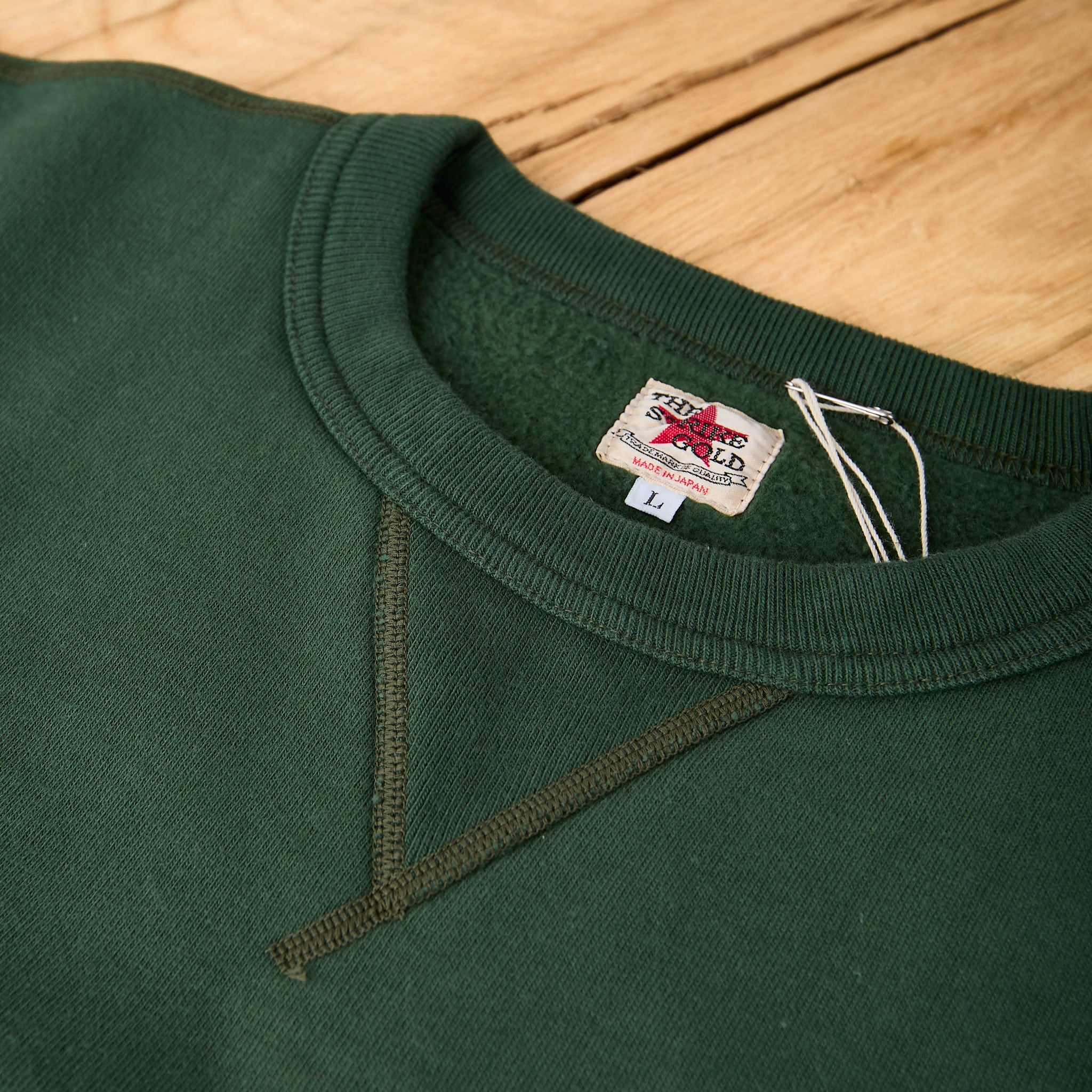 the strike gold | heavy loopwheeled sweatshirt sgc001 - green - Image 3