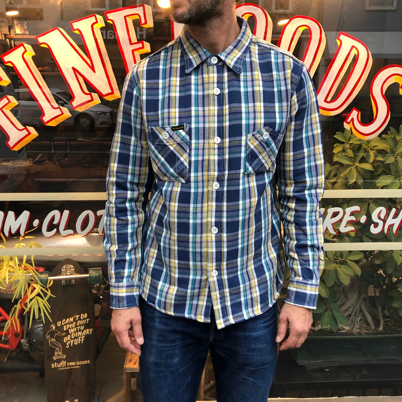 the strike gold | nel work shirt sgs2101 blue - Image 3