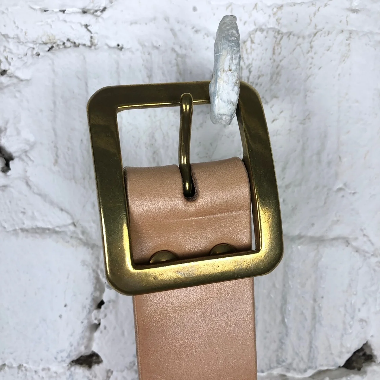 the strike gold | sga0901 extra heavy tan leather belt - Image 3