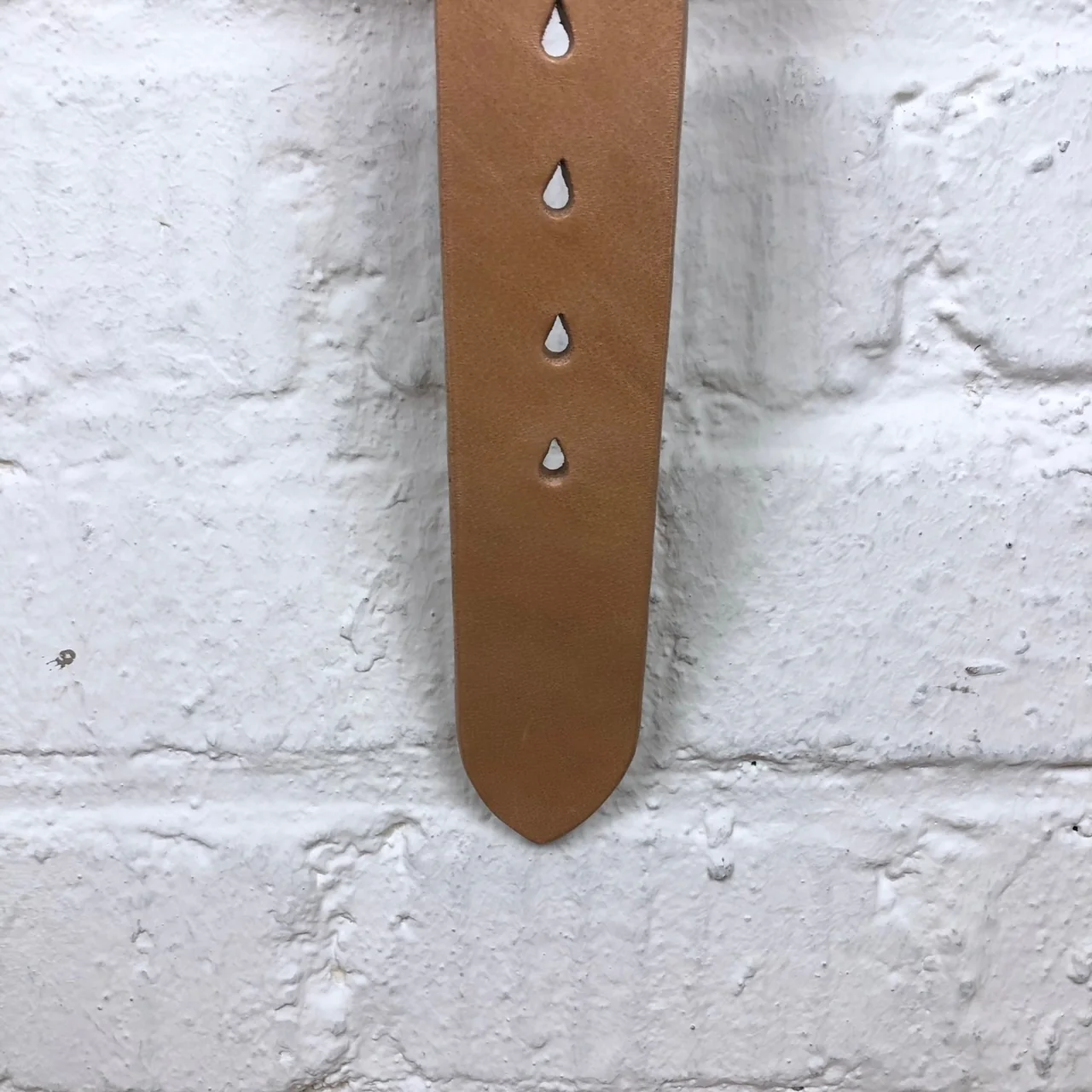 the strike gold | sga0901 extra heavy tan leather belt - Image 4
