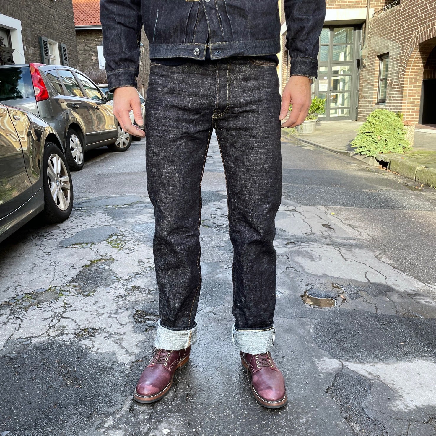 the strike gold | sg7103 17oz heavy slub regular straight jeans - Image 3