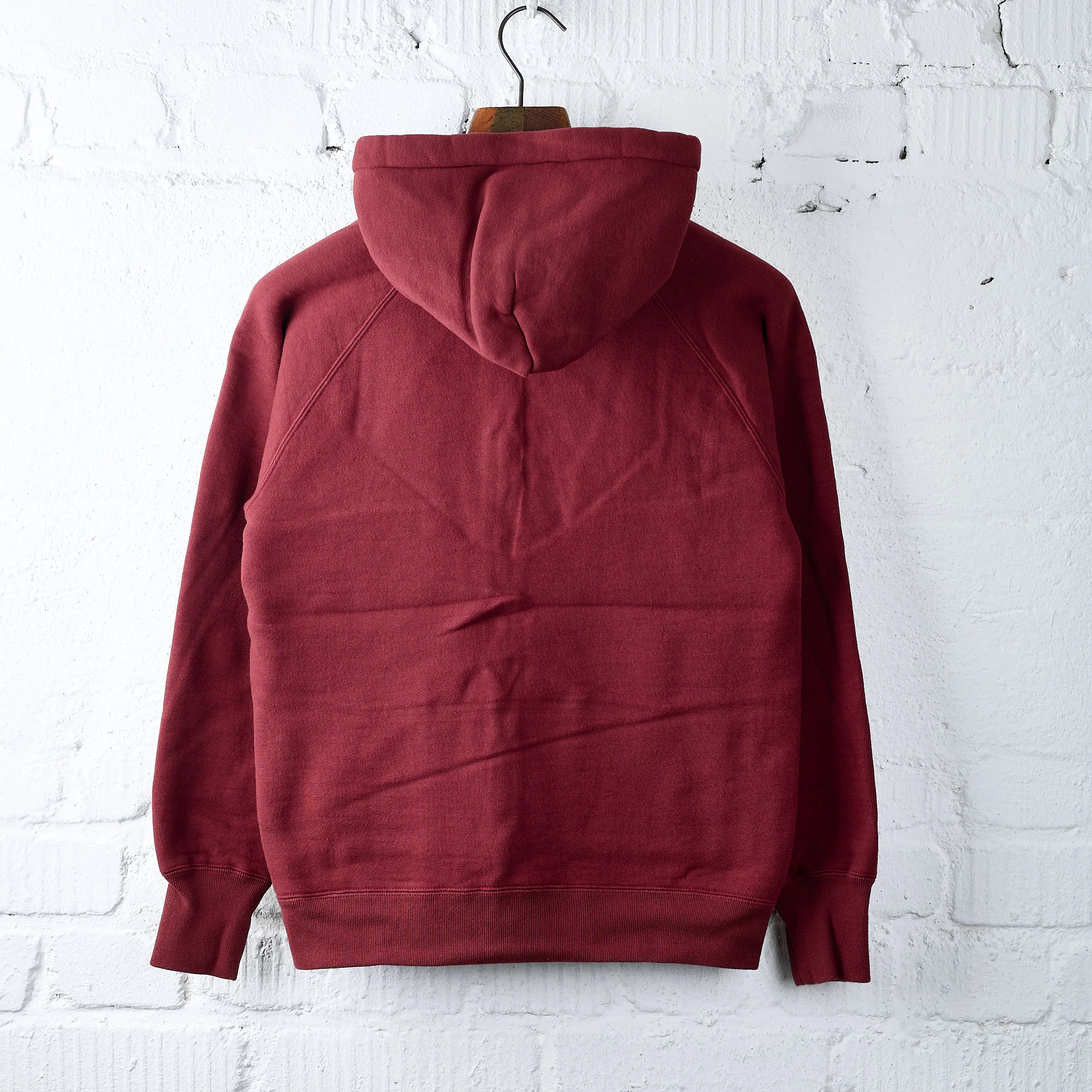 the strike gold | sgc004 heavy loopwheeled zip hoodie burgundy - Image 2