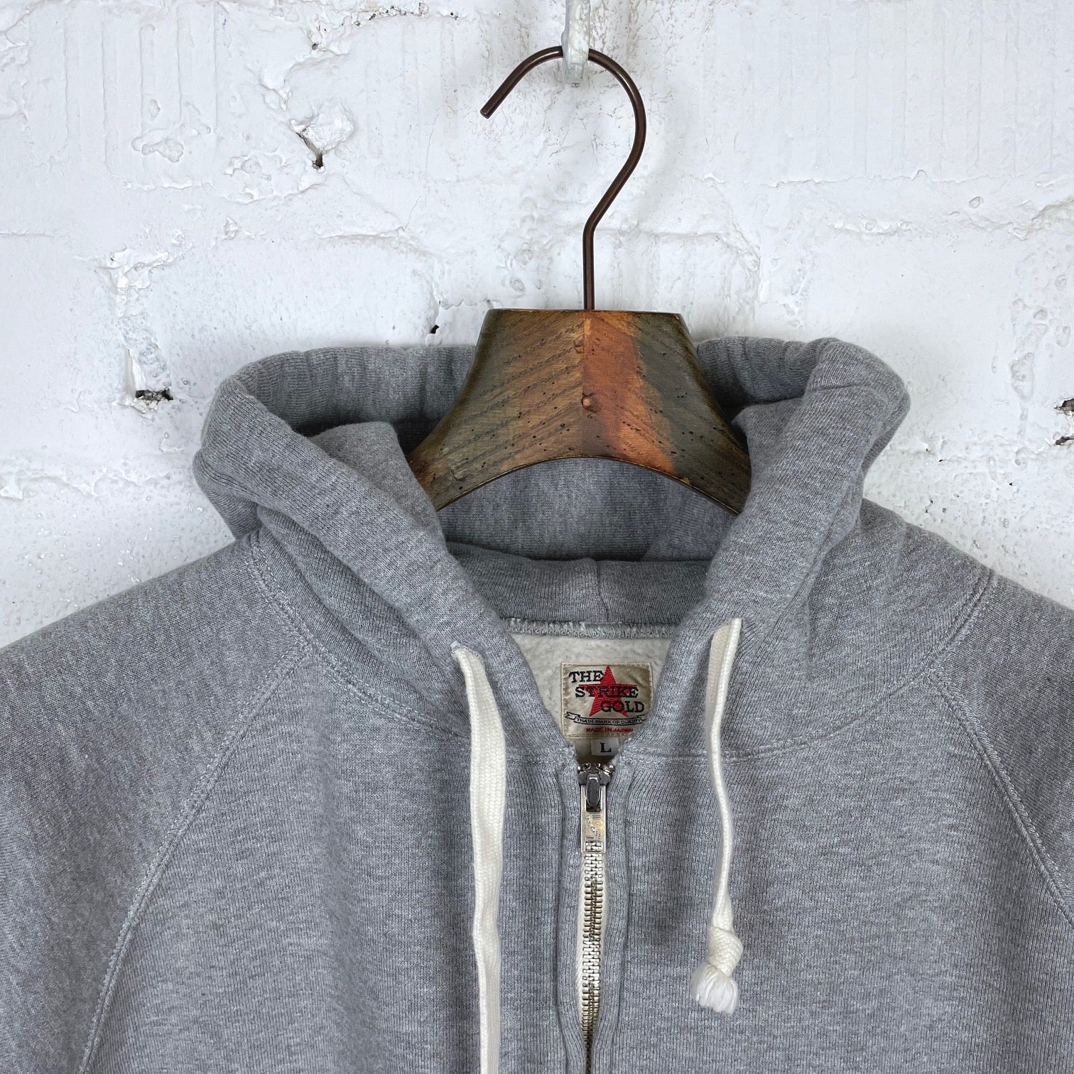 the strike gold | sgc004 heavy loopwheeled zip hoodie heather grey - Image 5