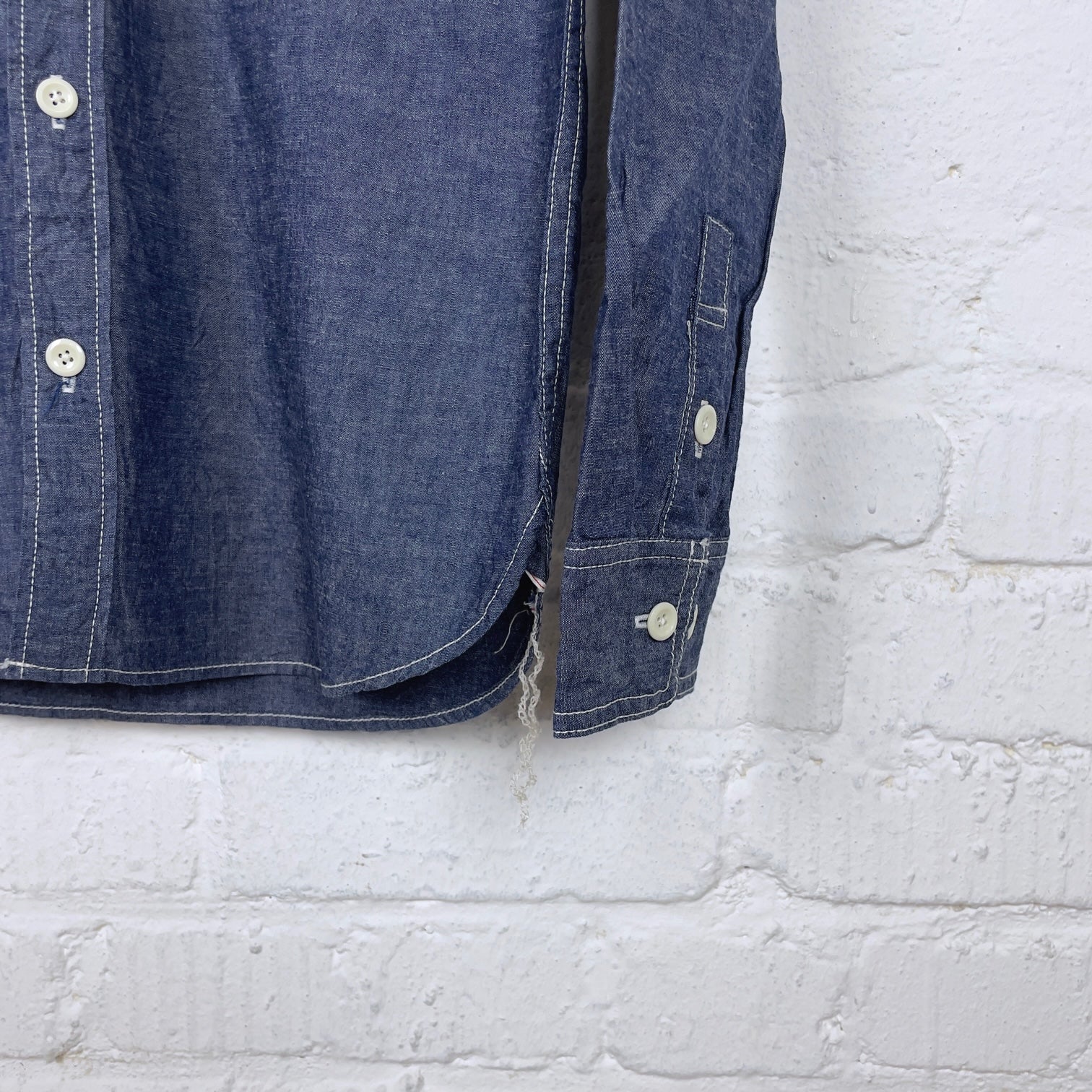 the strike gold | sgs2301 selvedge chambray work shirt - Image 5