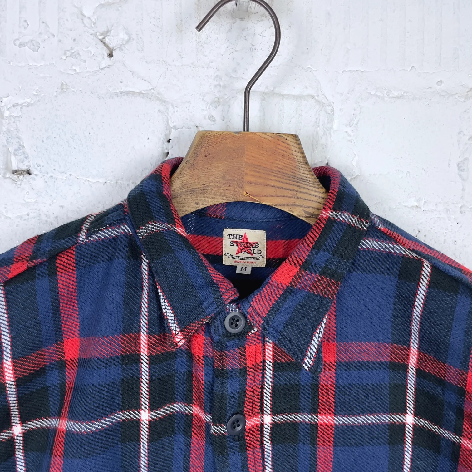 the strike gold | sgs2304 heavy nel check work shirt - navy - Image 2