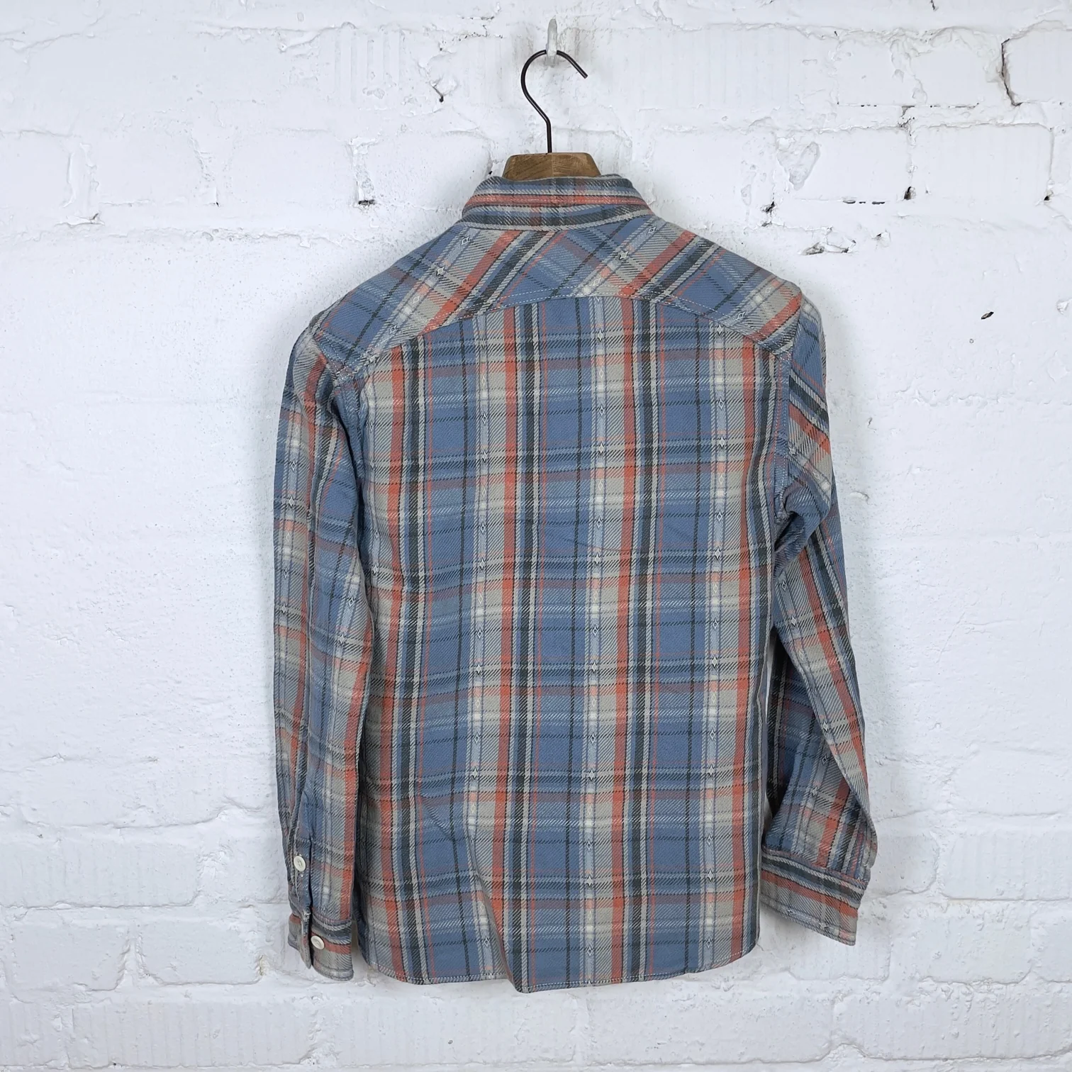 the strike gold | sgs2305 loose nel check work shirt - blue - Image 5