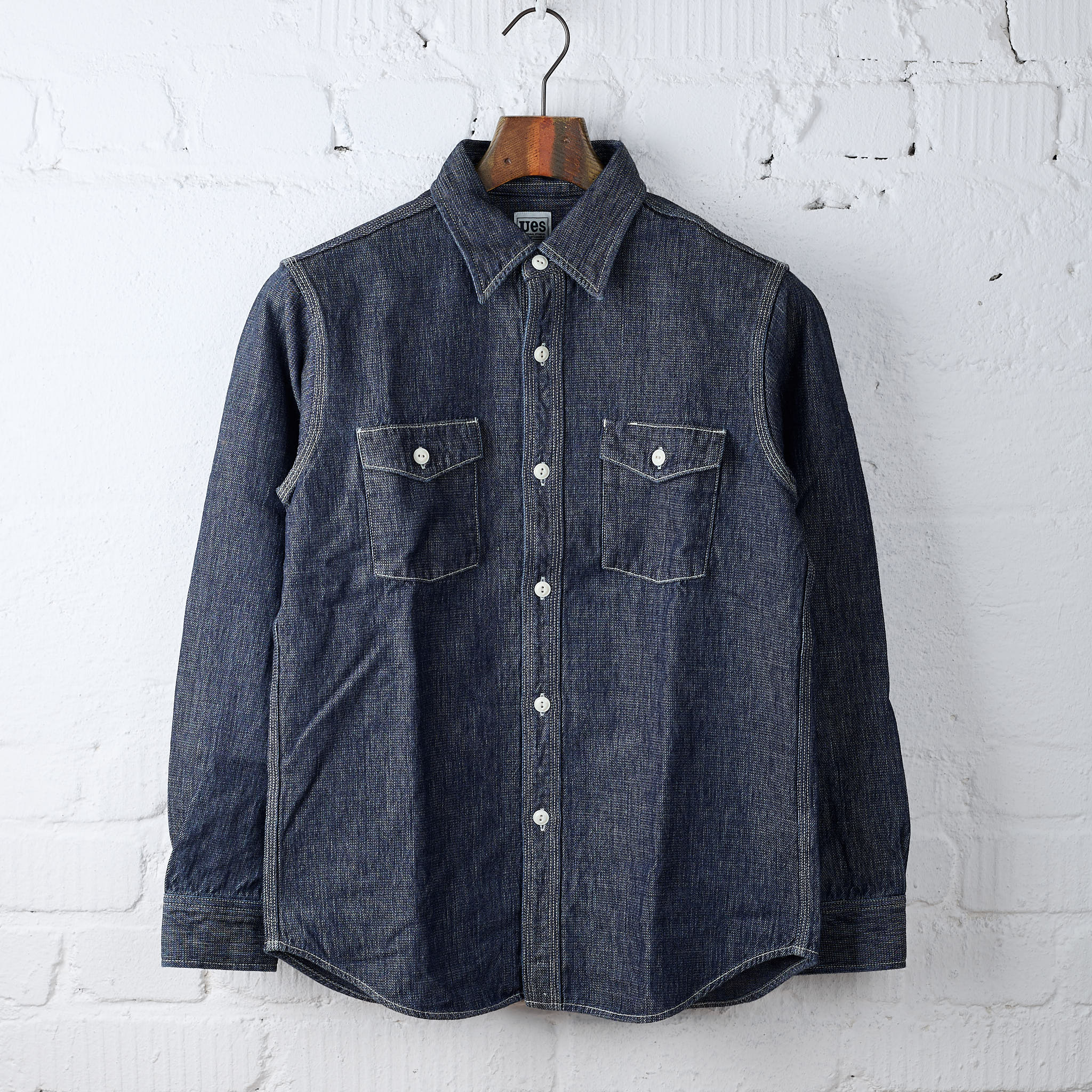 ues | 11.4oz indigo double weave shirt