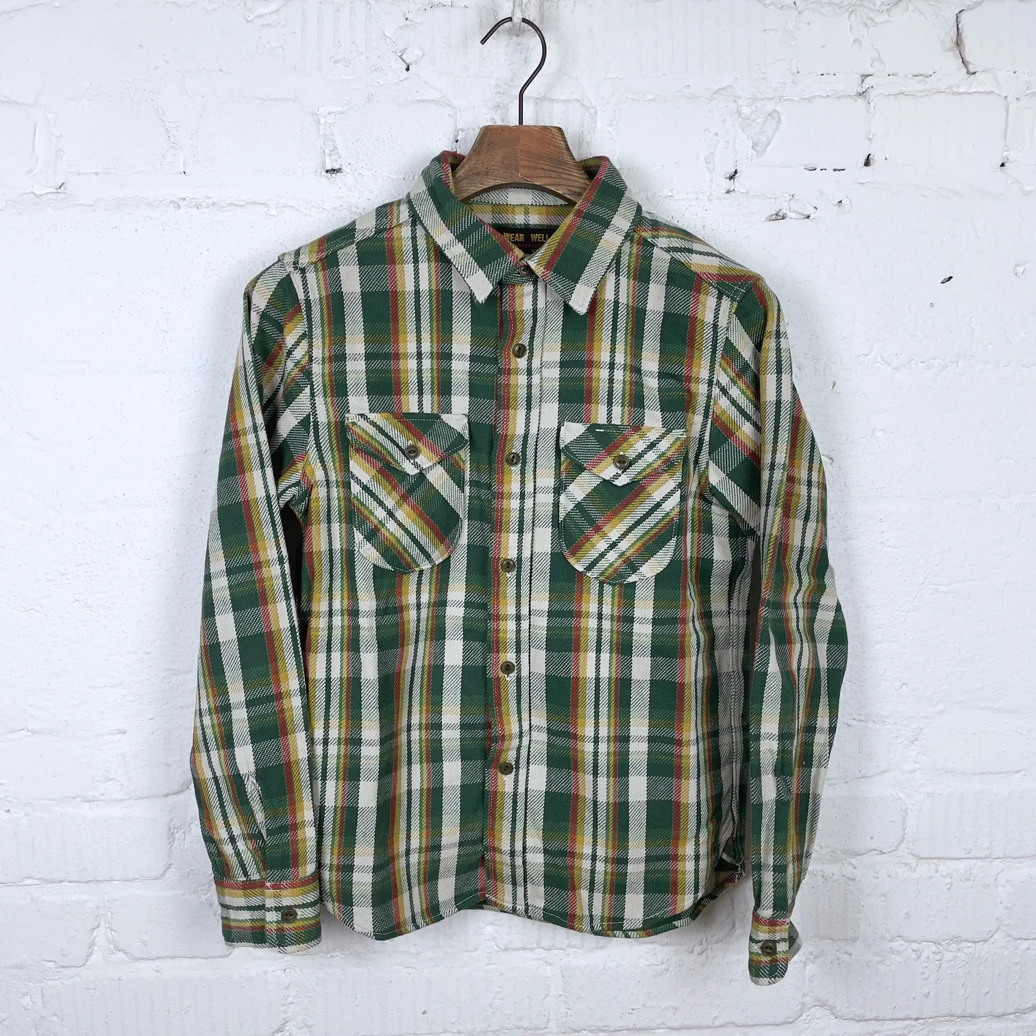 ues | 502351 heavy flannel shirt green