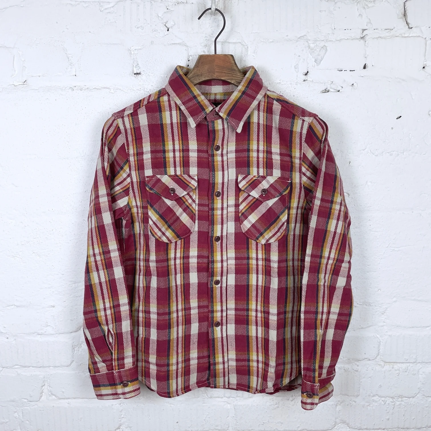 ues | 502351 heavy flannel shirt red