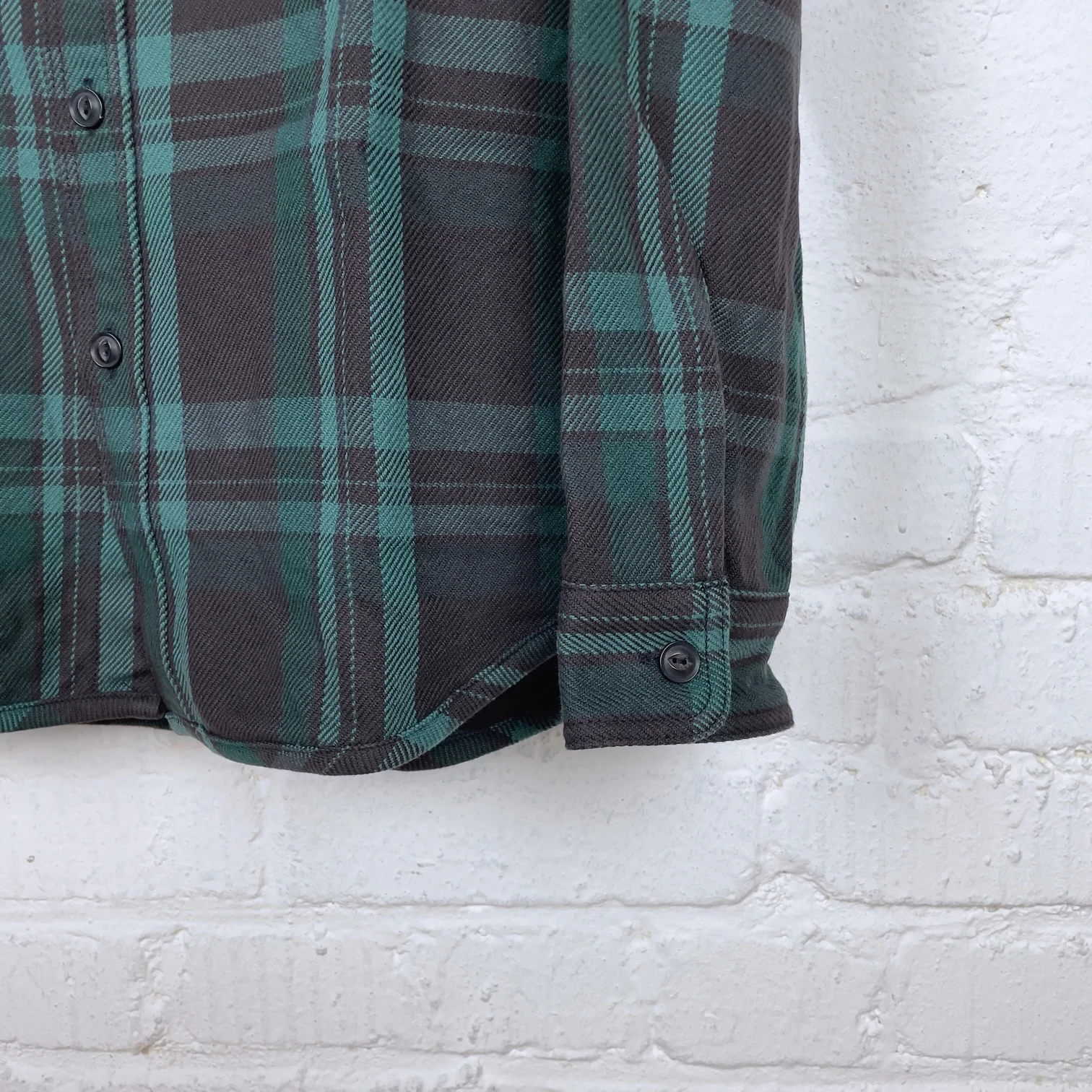 ues | 502355 extra heavy flannel shirt green - Image 3