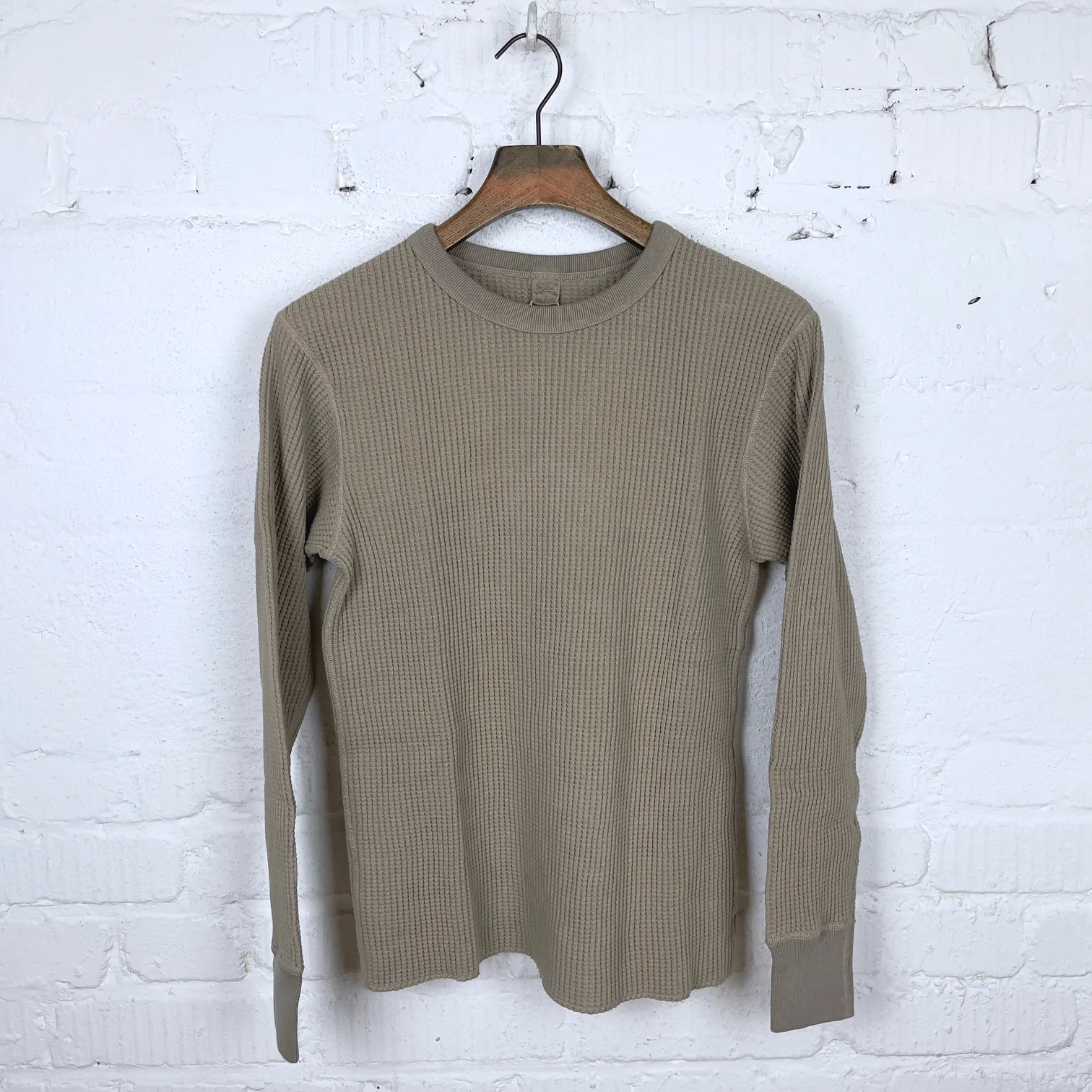 ues | big waffle tee beige