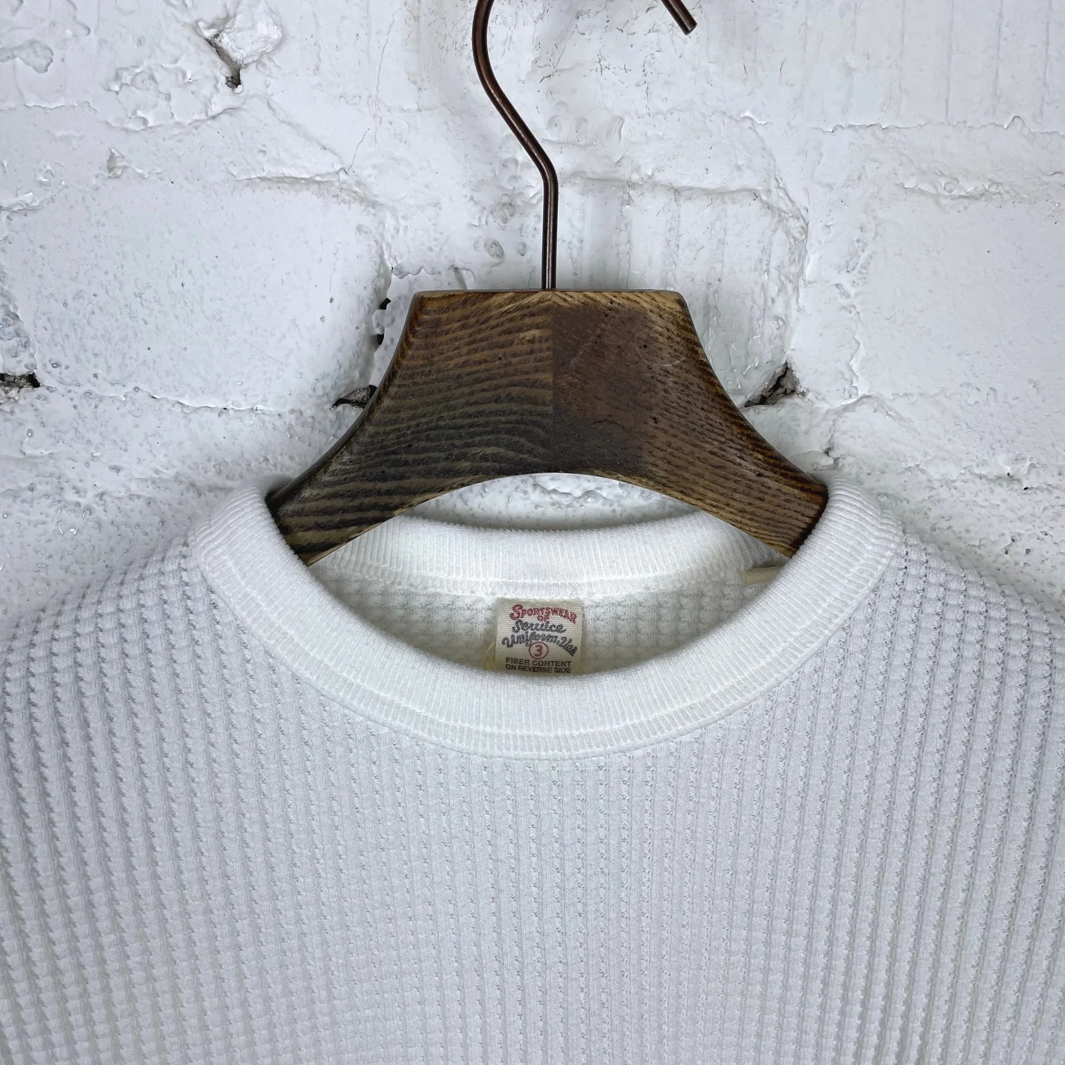 ues | big waffle tee off-white - Image 2