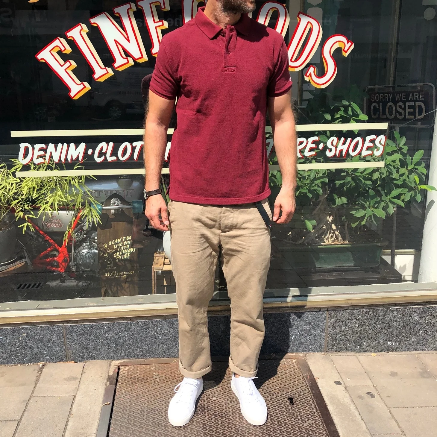 ues | rahben polo shirt wine - Image 2