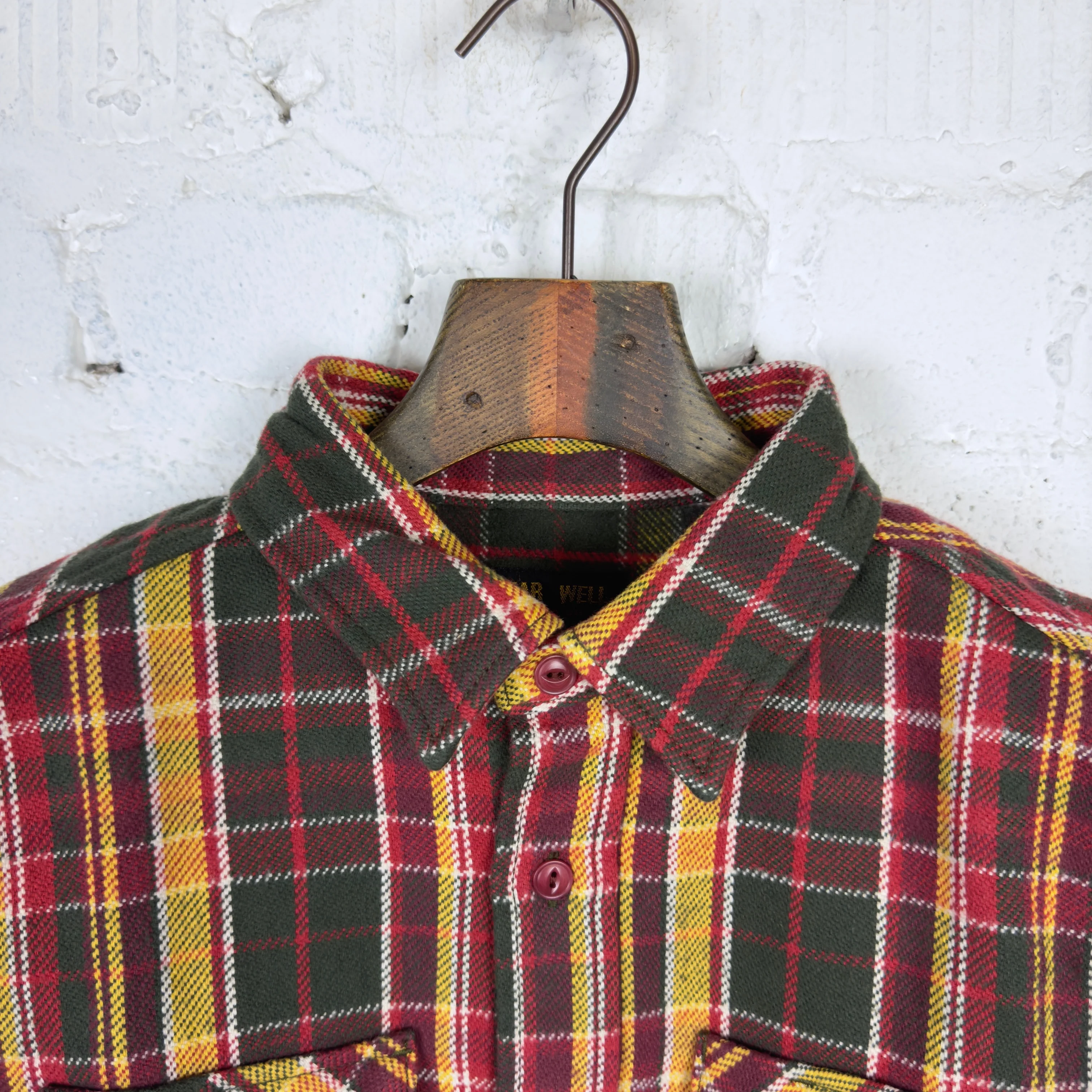 ues | heavy flannel shirt red - Image 3