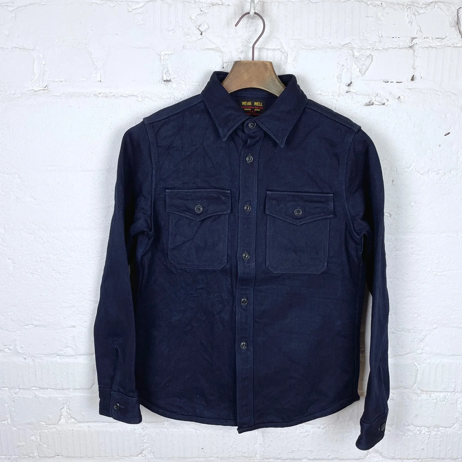 ues | indigo tricotine shirt