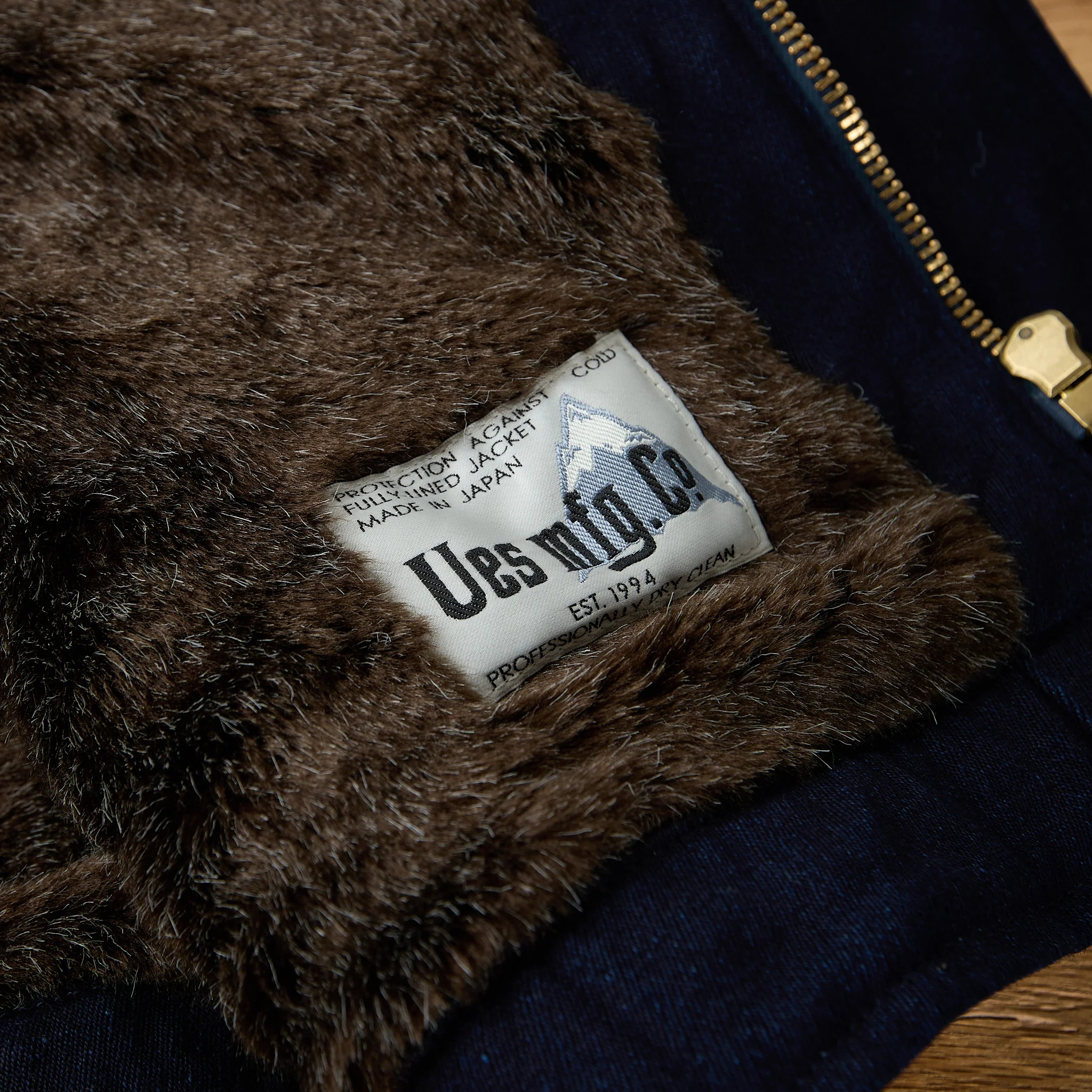 ues | indigo tricotine short length deck jacket - Image 5