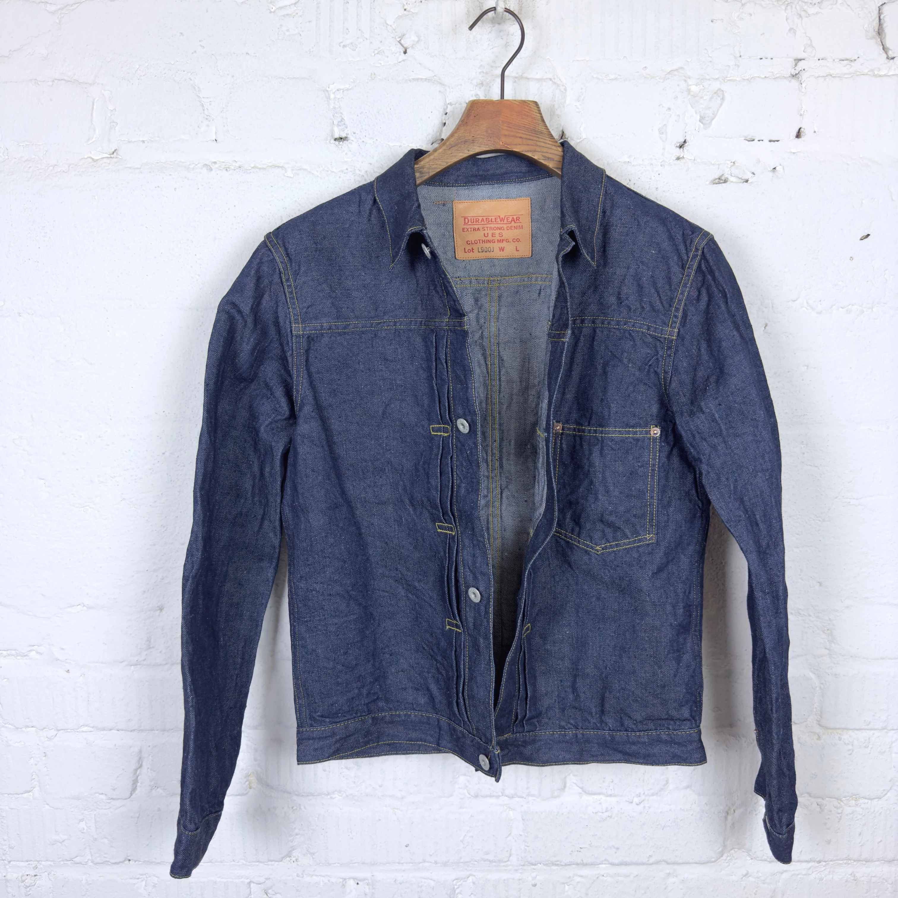 ues | l900-j ww2 model linen denim jacket - Image 4