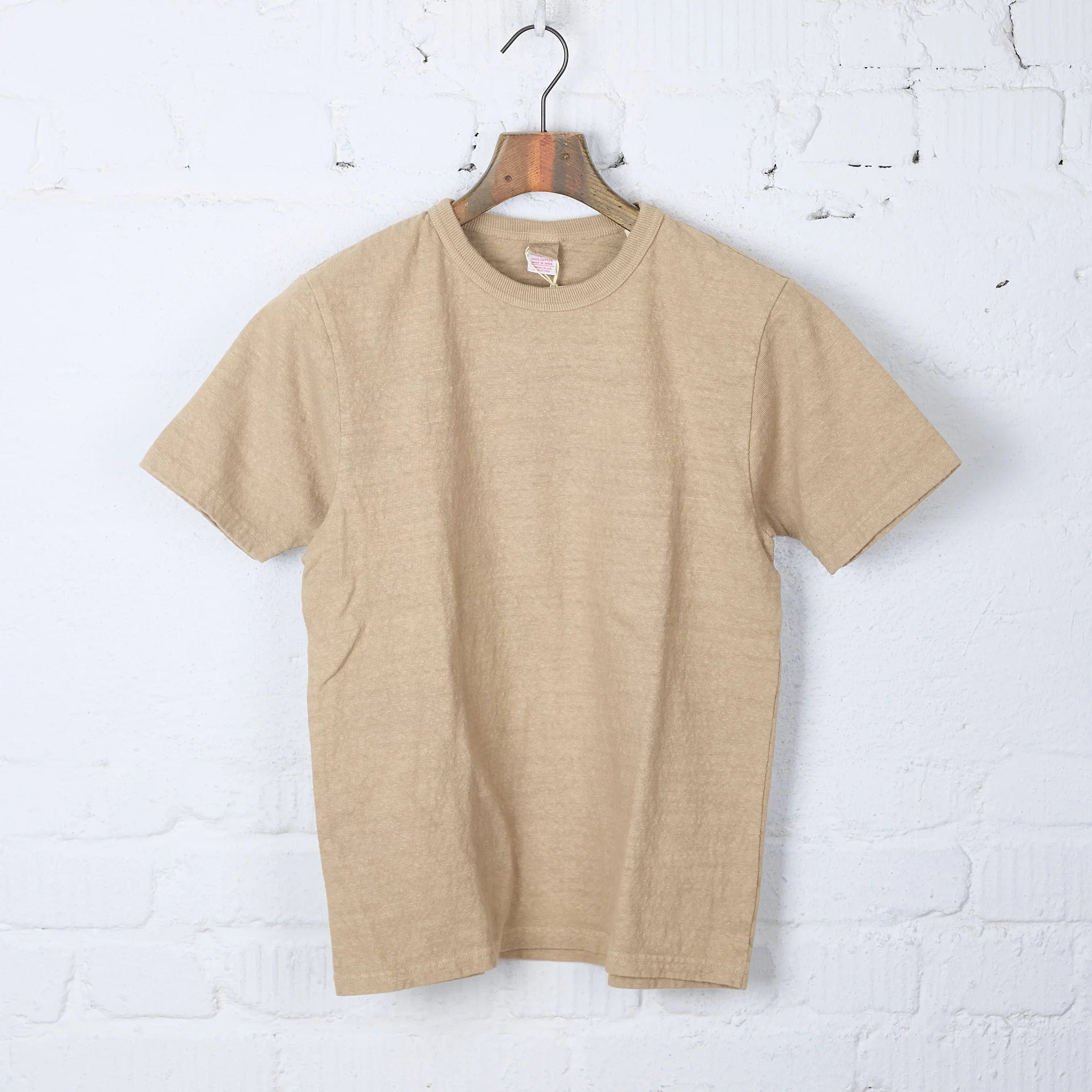 ues | no. 8. slub nep t-shirt - beige