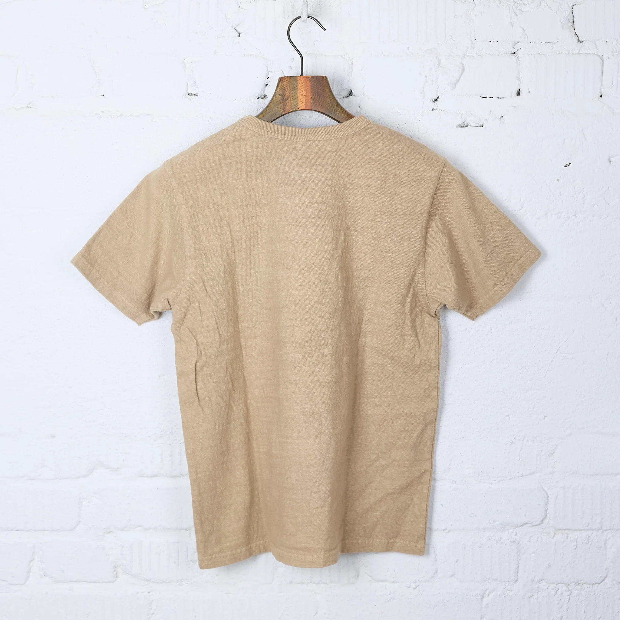 ues | no. 8. slub nep t-shirt - beige - Image 3