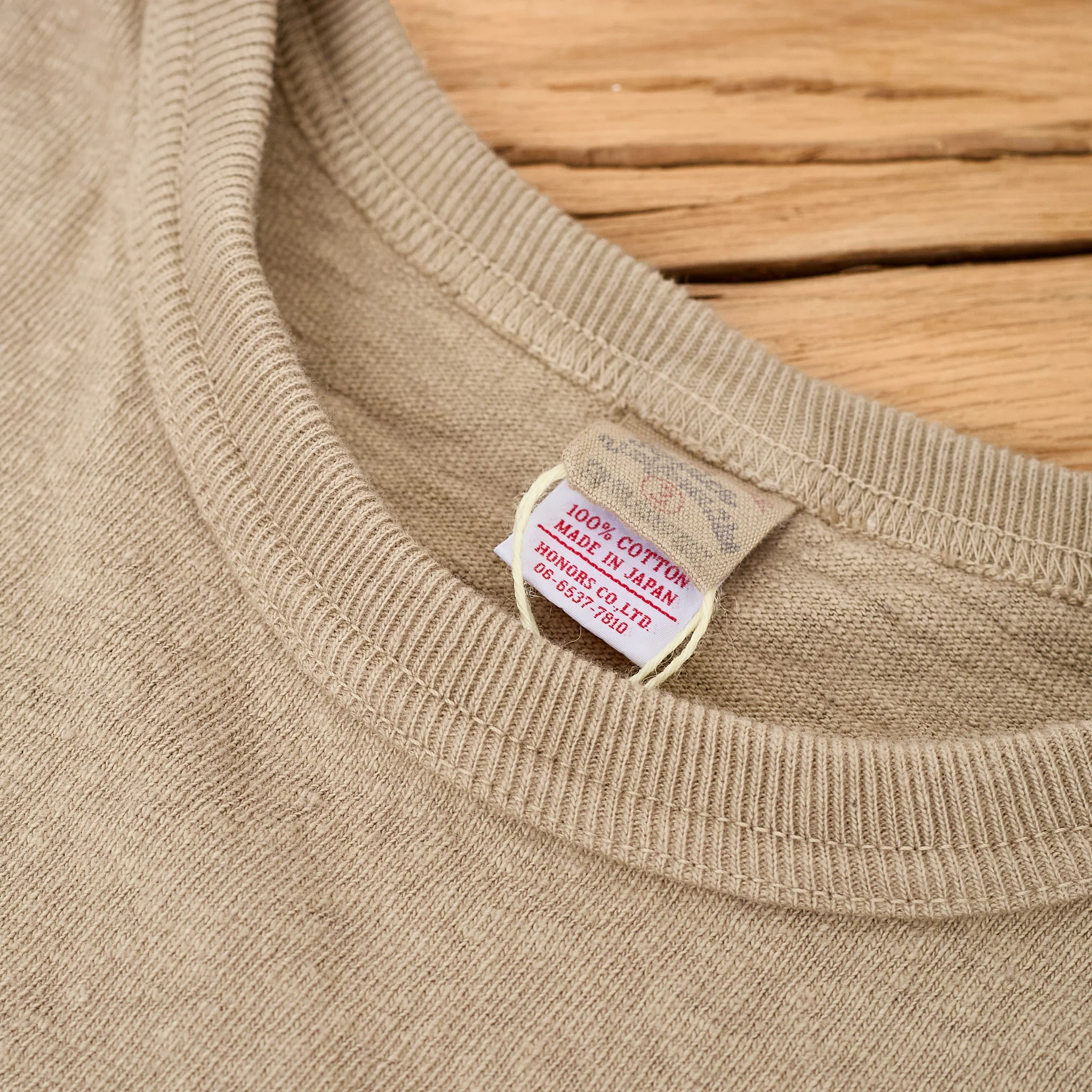 ues | no. 8. slub nep t-shirt - beige - Image 4