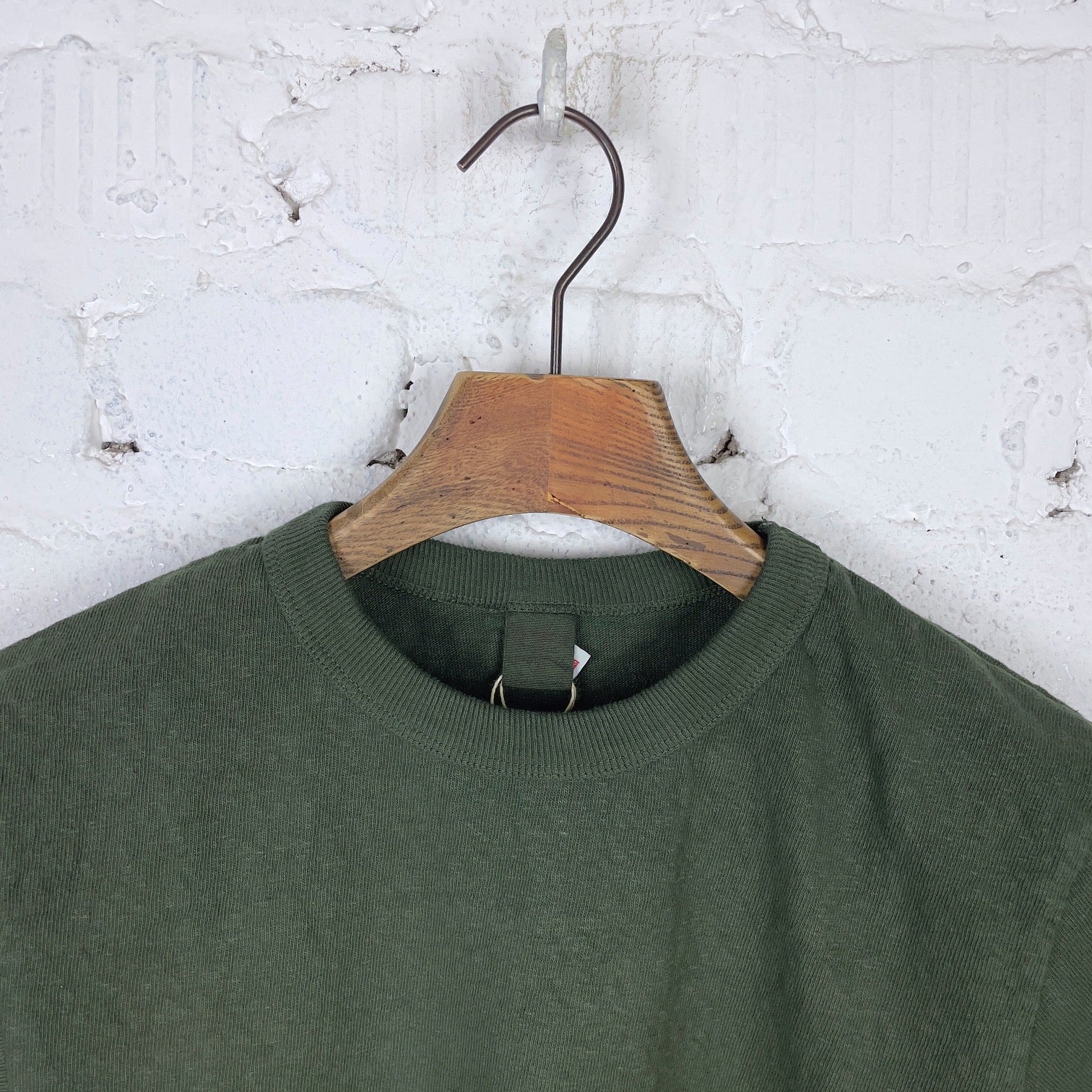 ues | no. 8. slub nep t-shirt - green - Image 3