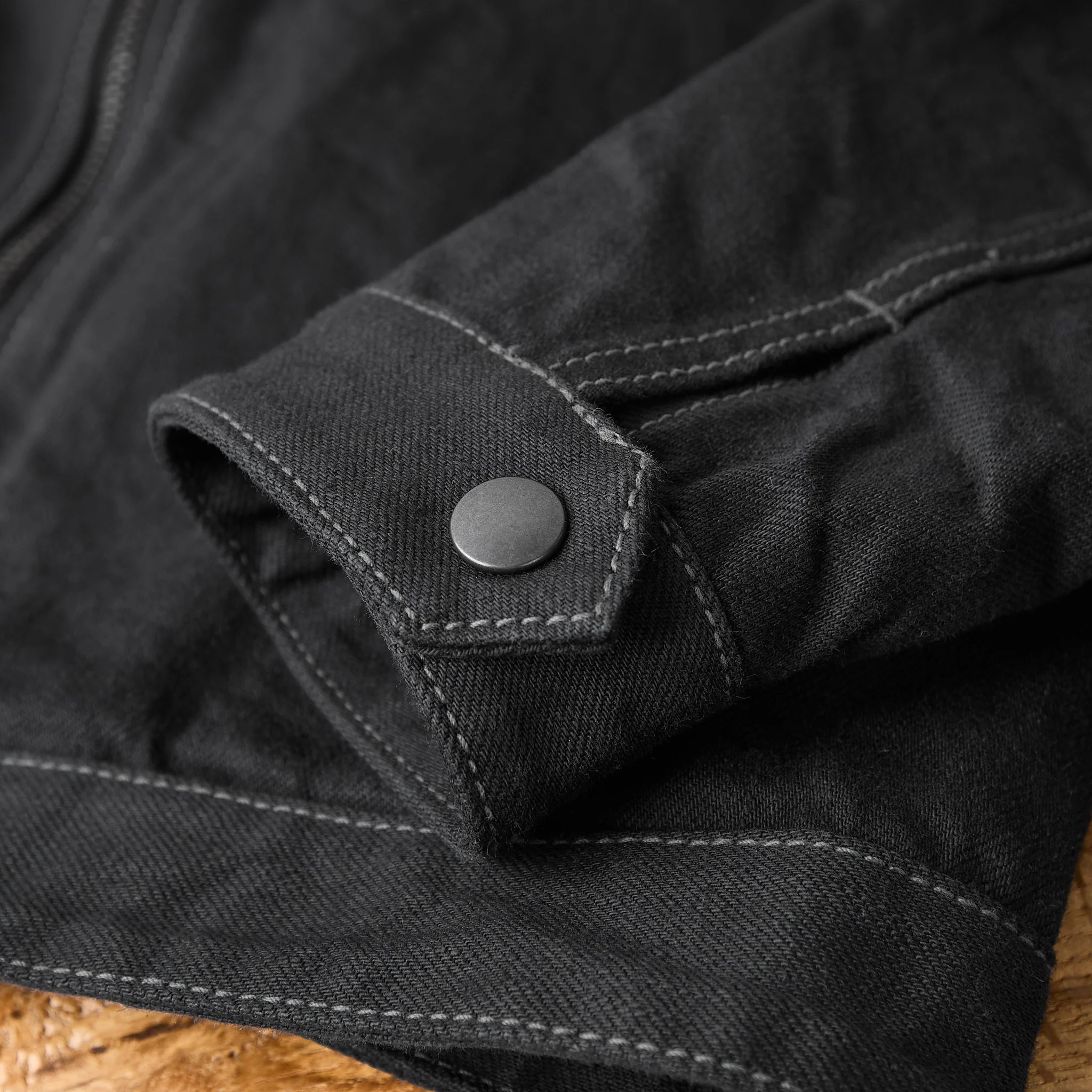 ues | single riders denim jacket - black - Image 6