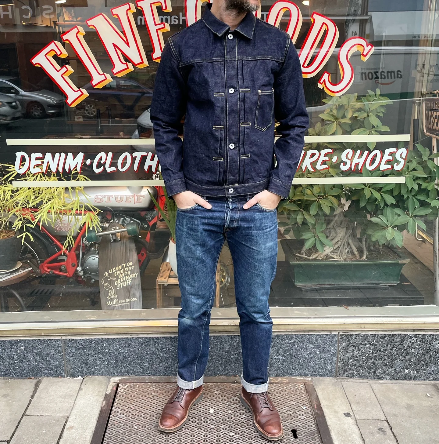 ues | w900-j post wwII model denim jacket - Image 2