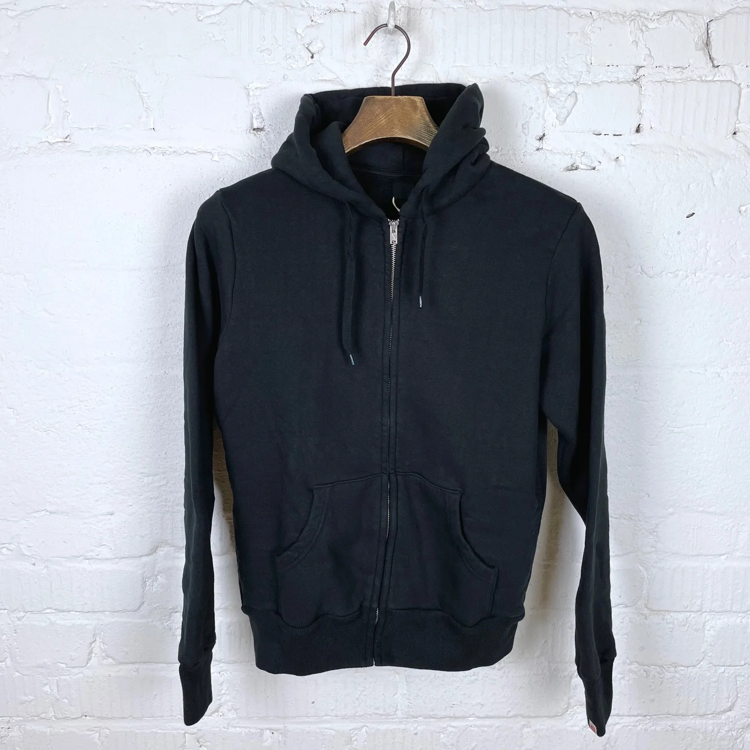 ues | zip hoodie sweat black