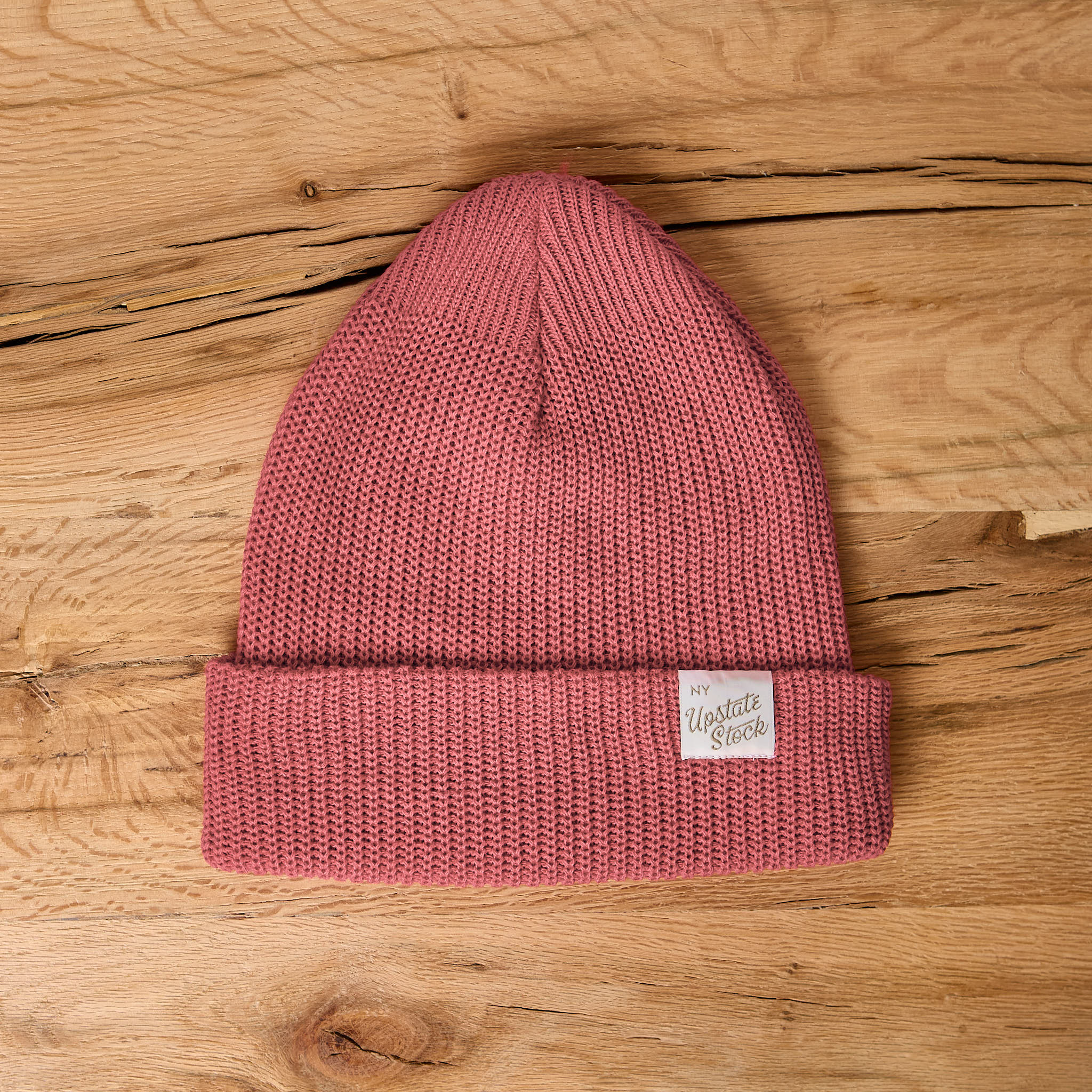 upstate stock | coral fine upcycled cotton watchcap